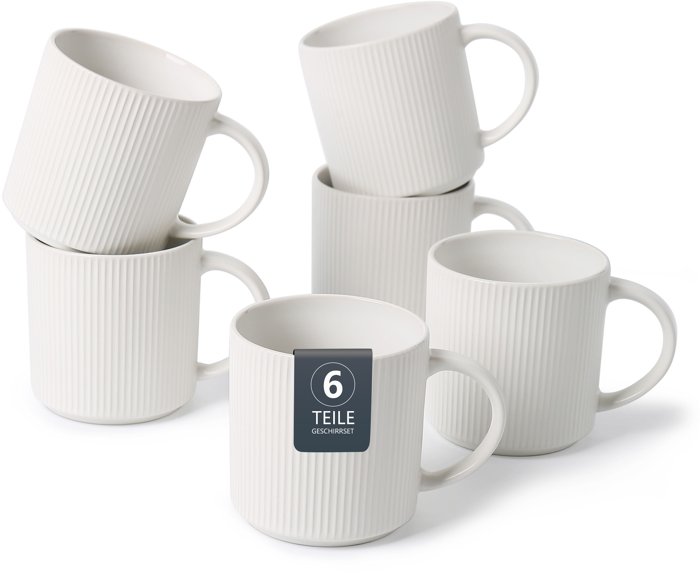 OTTO home Becher "Kaffeebecher Loik, 6er Set" spülmaschinenfest und mikrowe günstig online kaufen