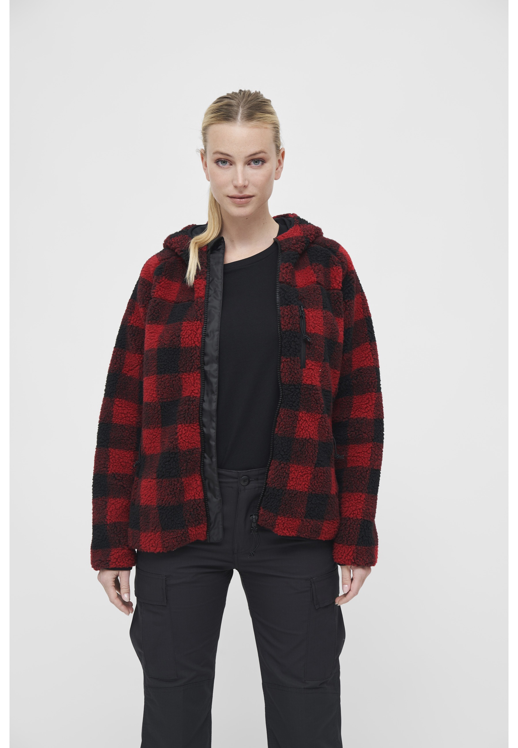 Brandit Allwetterjacke »Brandit Damen Ladies Teddyfleecejacket« 1 Stk. tlg. mit Kapuze