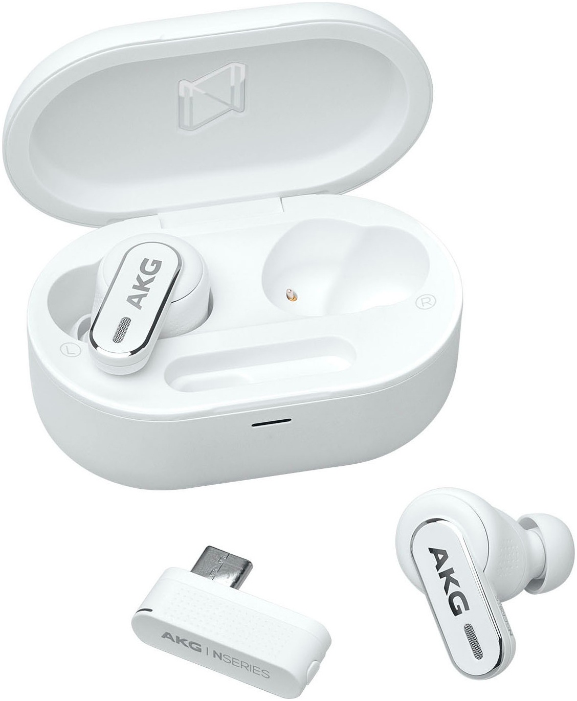 AKG wireless In-Ear-Kopfhörer "N5 Hybrid", weiß, Kopfhörer