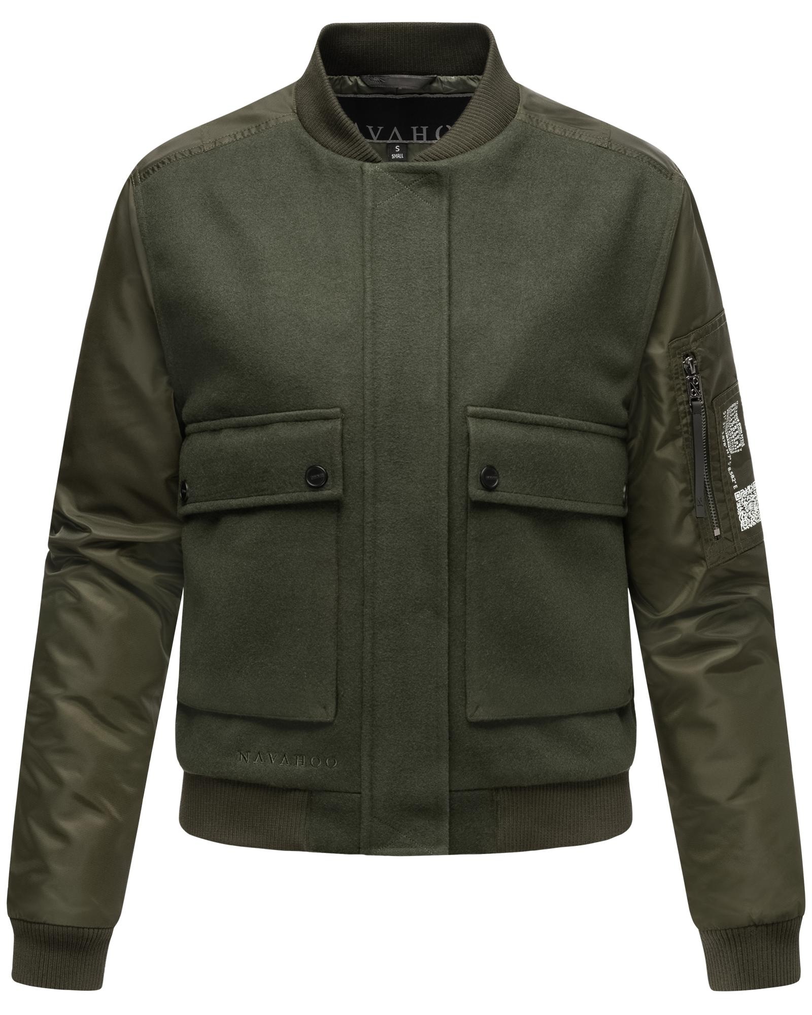 Navahoo Bomberjacke »Willstehaben 14«, ohne Kapuze, angesagte Collegejacke mit Ärmeltasche