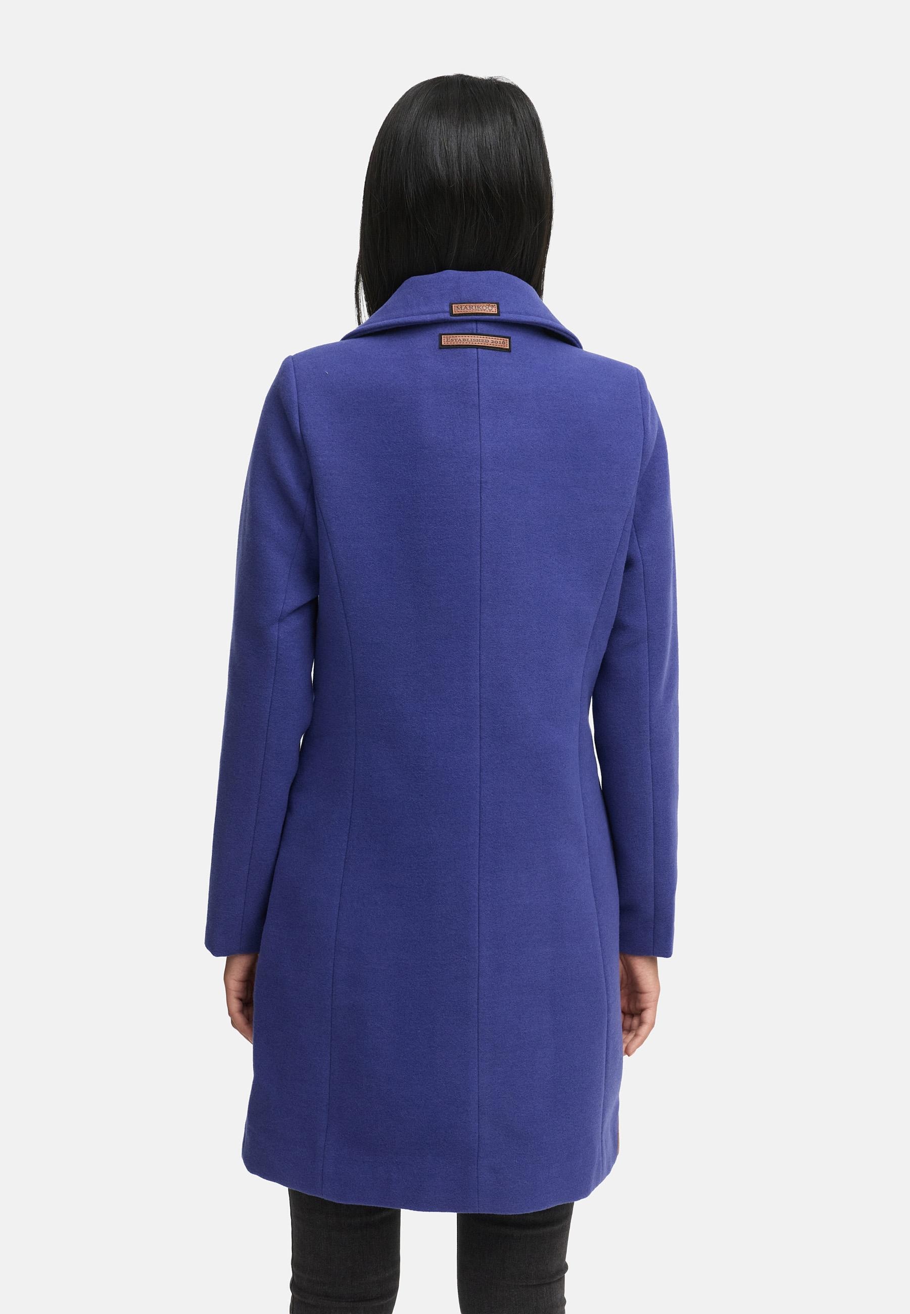 Marikoo Wollmantel »Nanakoo«, edler Damen Trenchcoat in Woll-Optik
