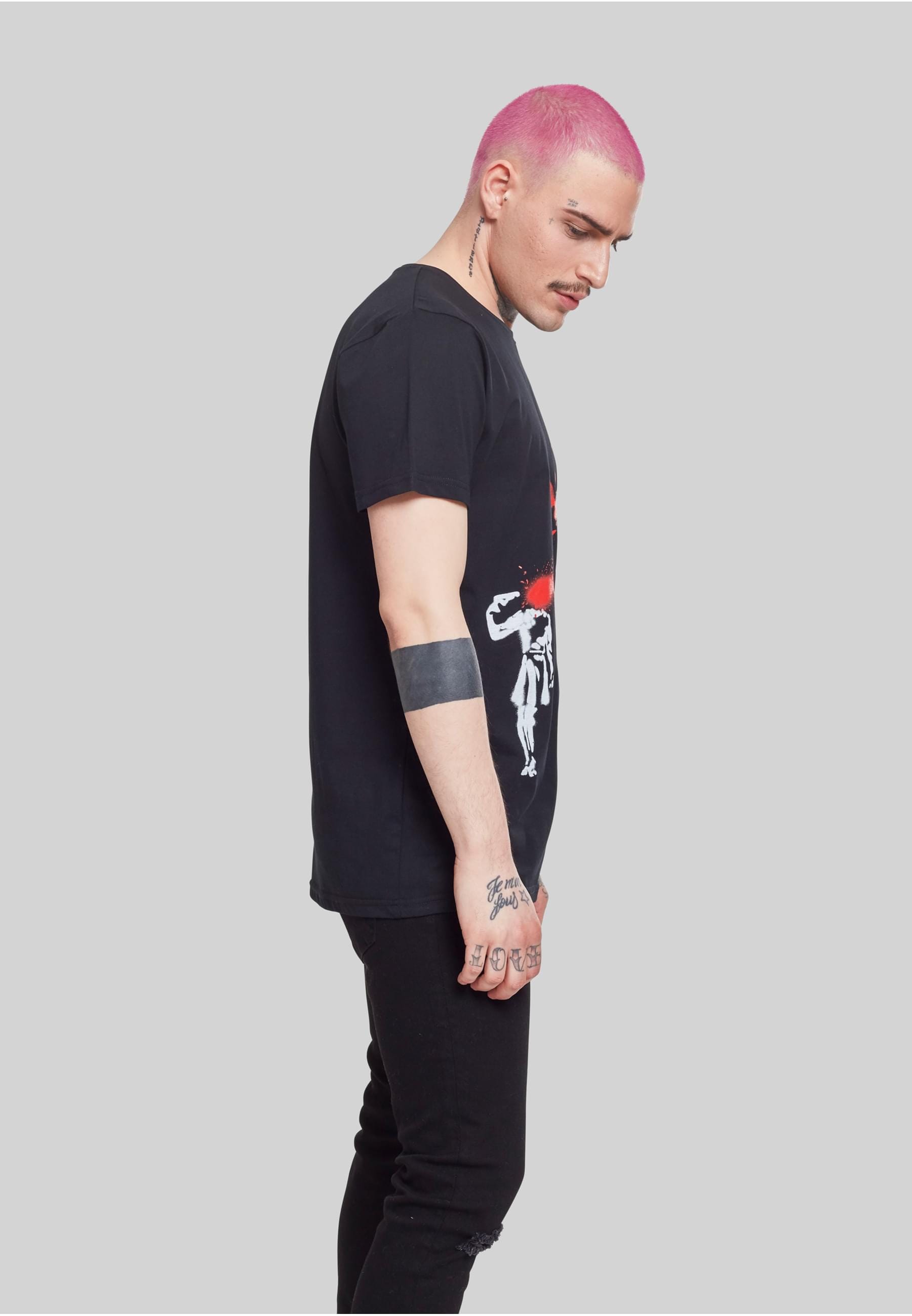 Merchcode T-Shirt »Merchcode Herren Brandalised - Banksy´s Graffiti Butterfly Tee«, (1 tlg.)