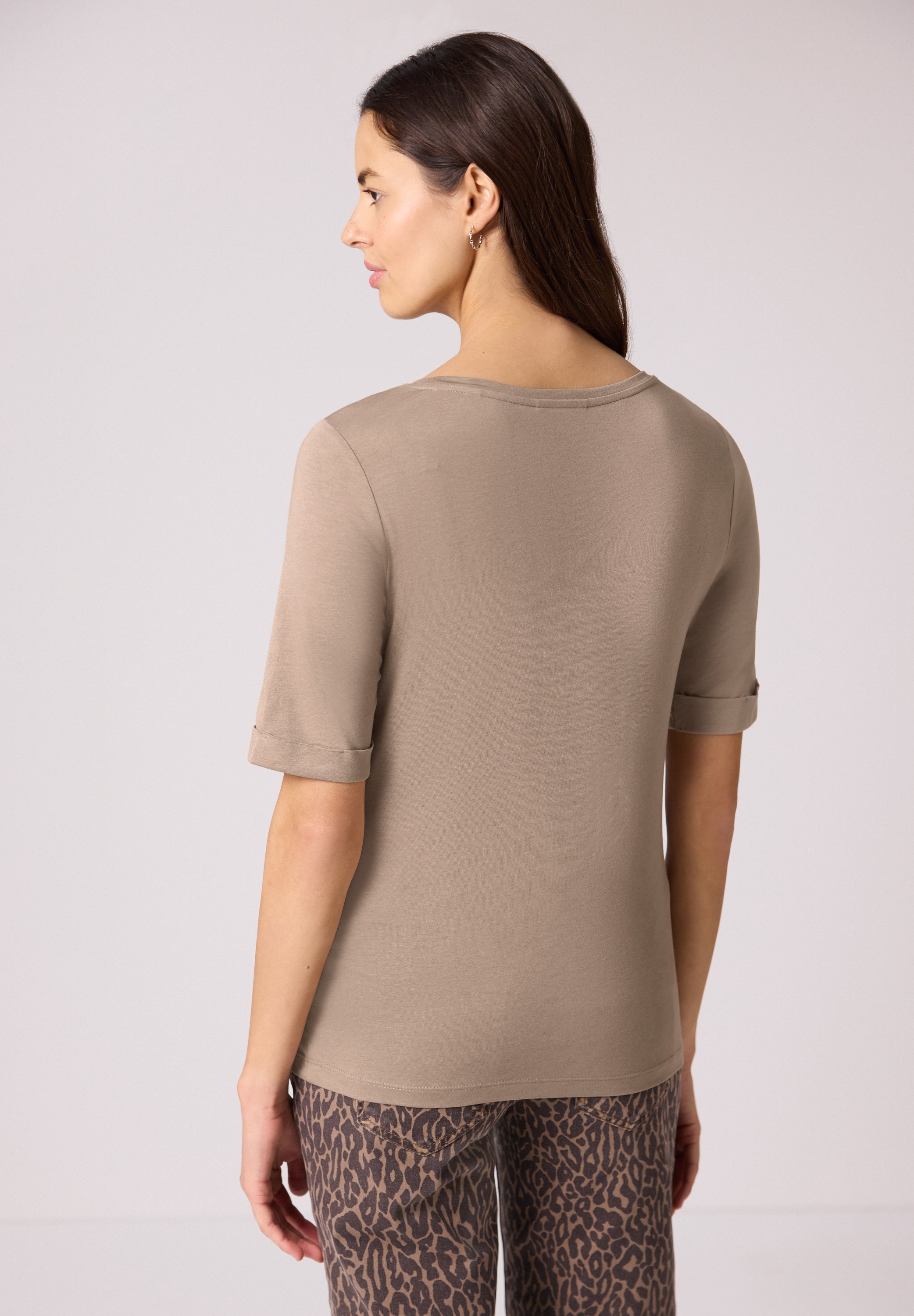 STREET ONE T-Shirt mit V-Ausschnitt günstig online kaufen