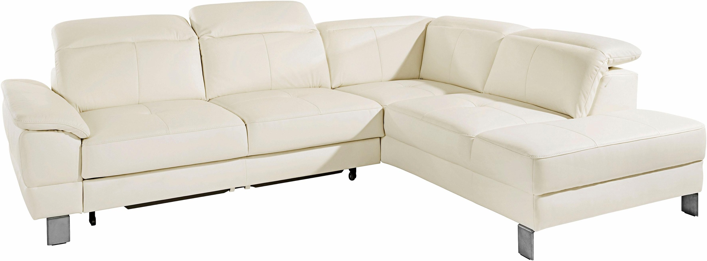 exxpo - sofa fashion Ecksofa »Mantua, L-Form«, mit Kopf- bzw. Rückenverstellung, Bettfunktion u. Bettkasten