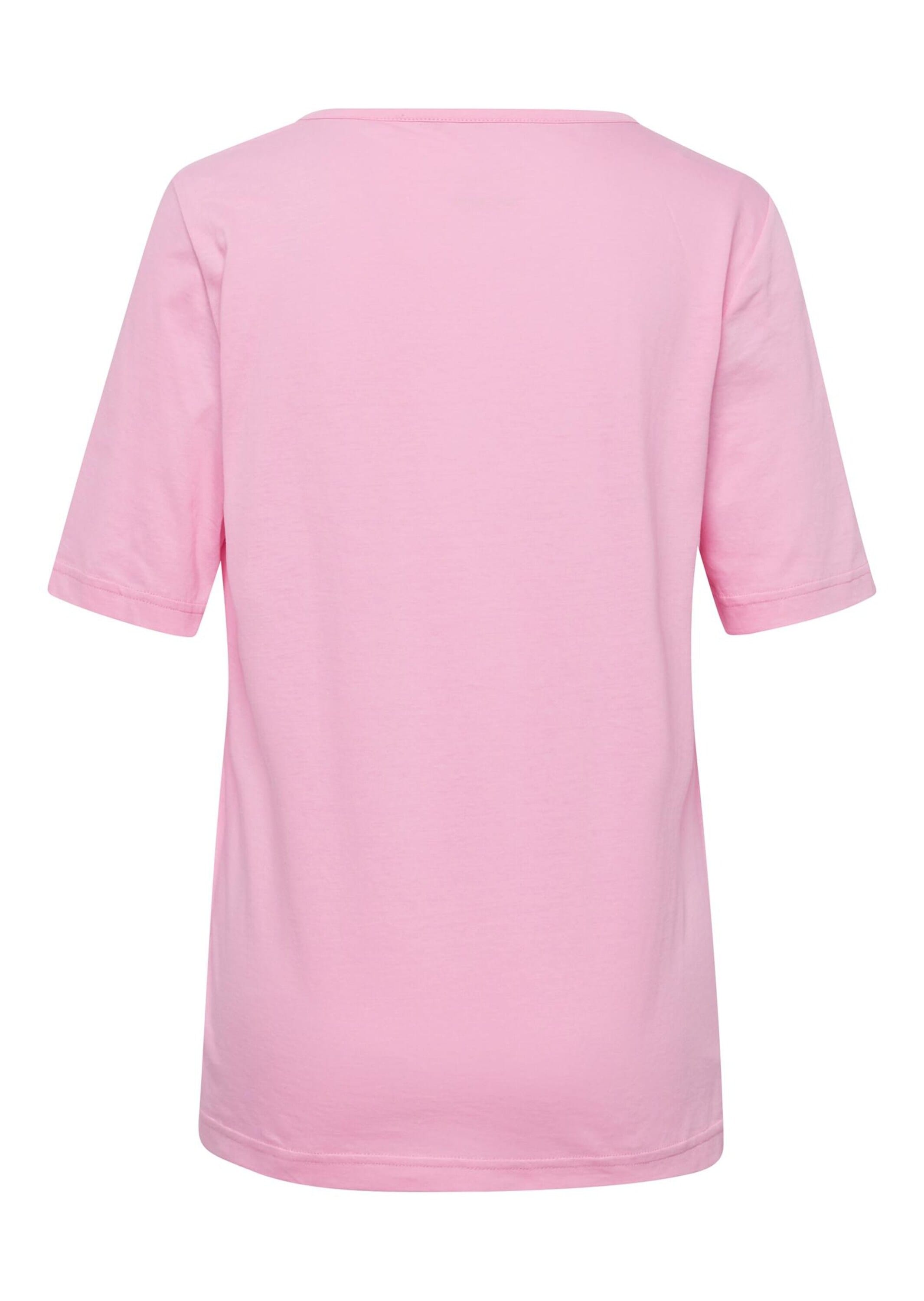 GOLDNER Langarm-Poloshirt »T-Shirt T-Shirt mit charmantem Ausschnitt und Schmucksteinchen«