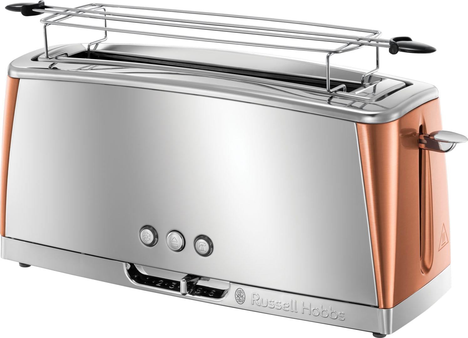 RUSSELL HOBBS Toaster »Luna Copper 1 langer 2 Accents W Scheiben, | 1420 für kaufen 24310-56«, Schlitz, BAUR