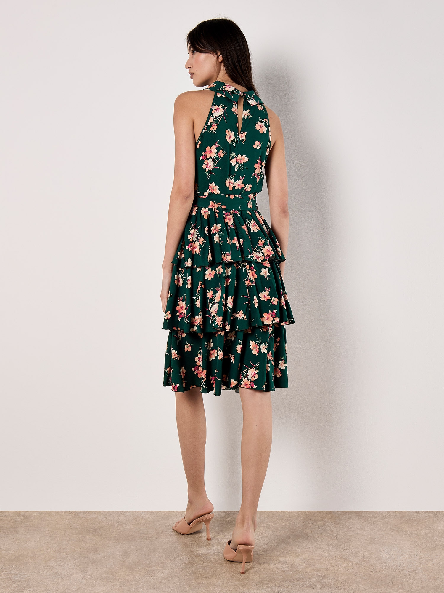 Apricot Minikleid »Minikleid« mit Bindeband, 2 tlg. mit Neckholder-Ausschnitt