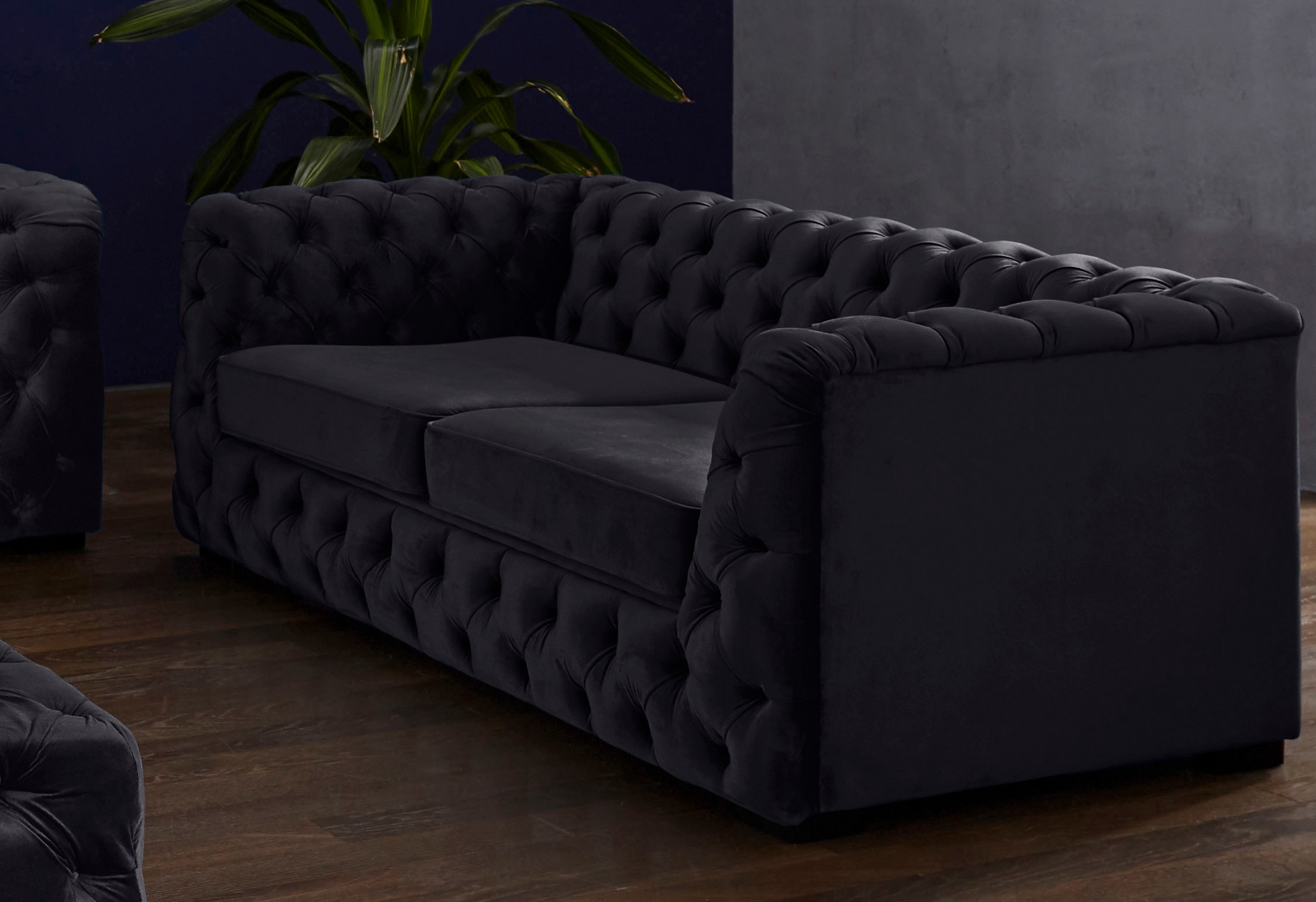 Home affaire Chesterfield-Sofa "Kalina" mit klassischer Chesterfield-Knopfh günstig online kaufen