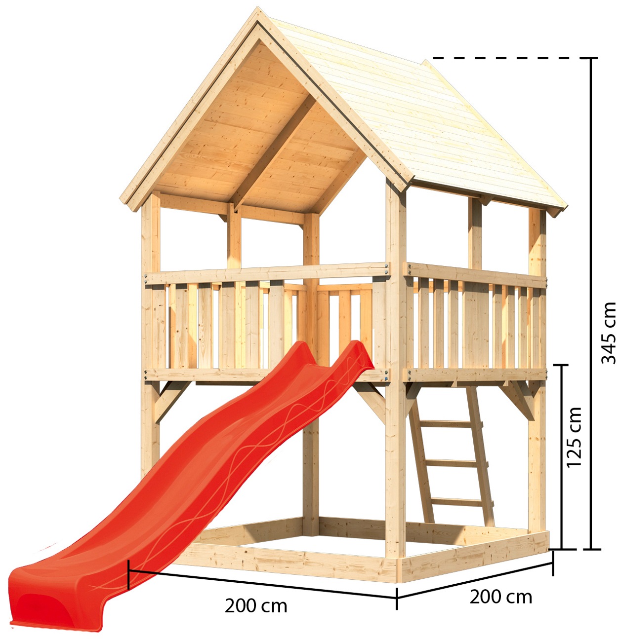 KONIFERA Spielturm »Lenie«, BxTxH: 200x200x345 cm