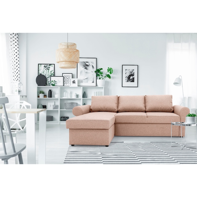 GEPADE Ecksofa »Rico«, inkl. Bettfunktion und Bettkasten bestellen | BAUR