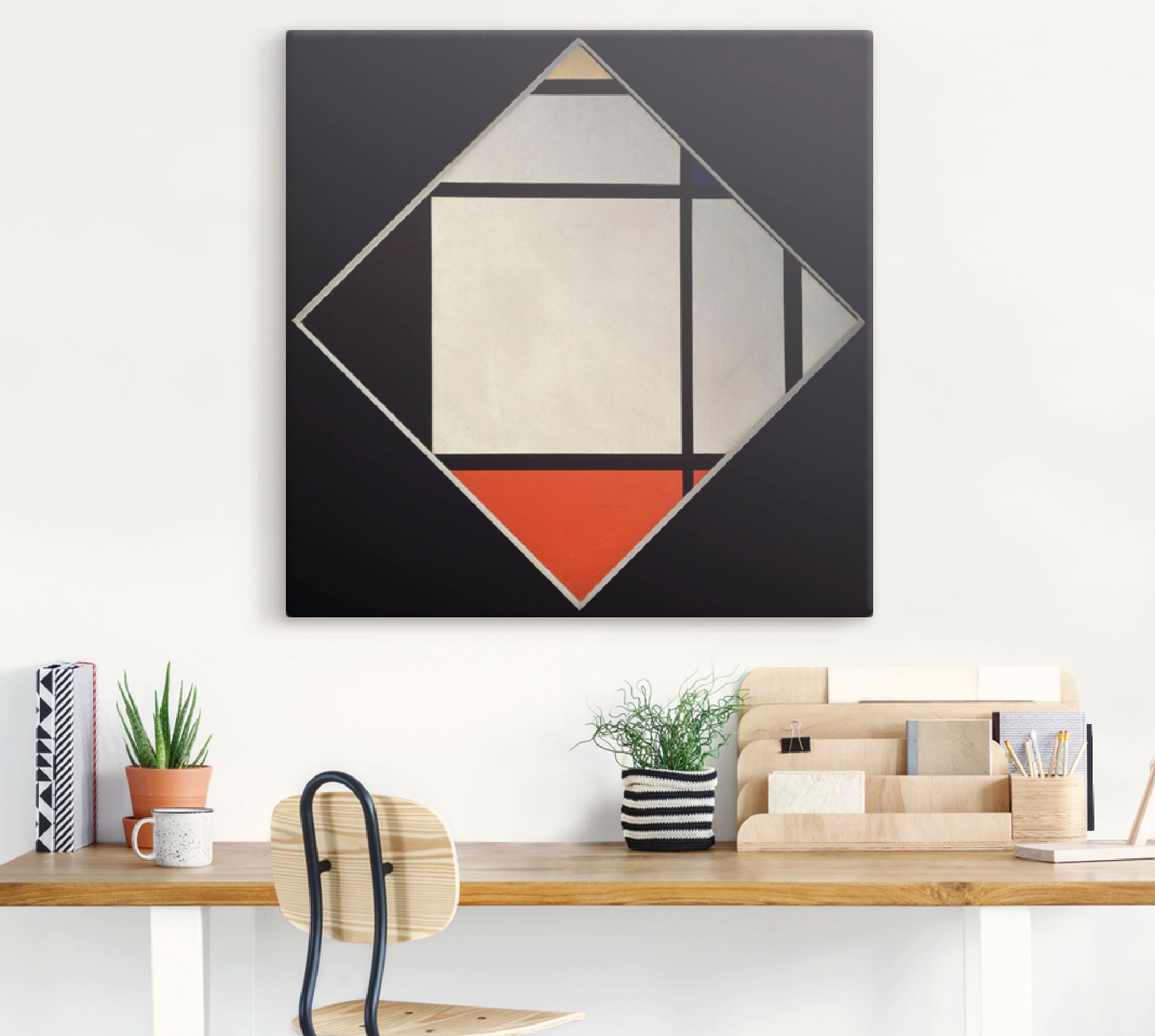 Artland Leinwandbild »Rhombus II.«, Muster, (1 St.), auf Keilrahmen gespannt