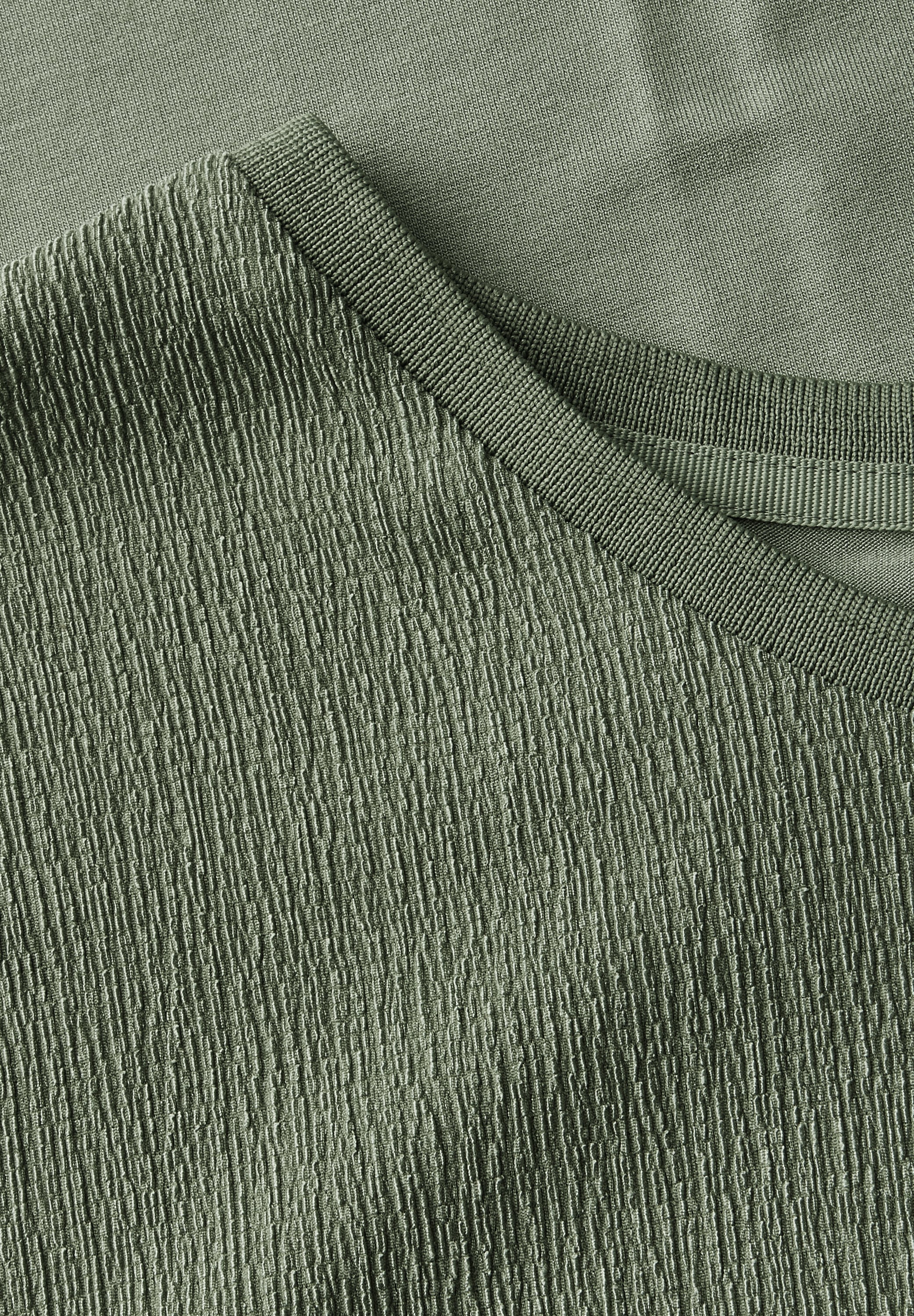 STREET ONE T-Shirt, aus elastischem Materialmix