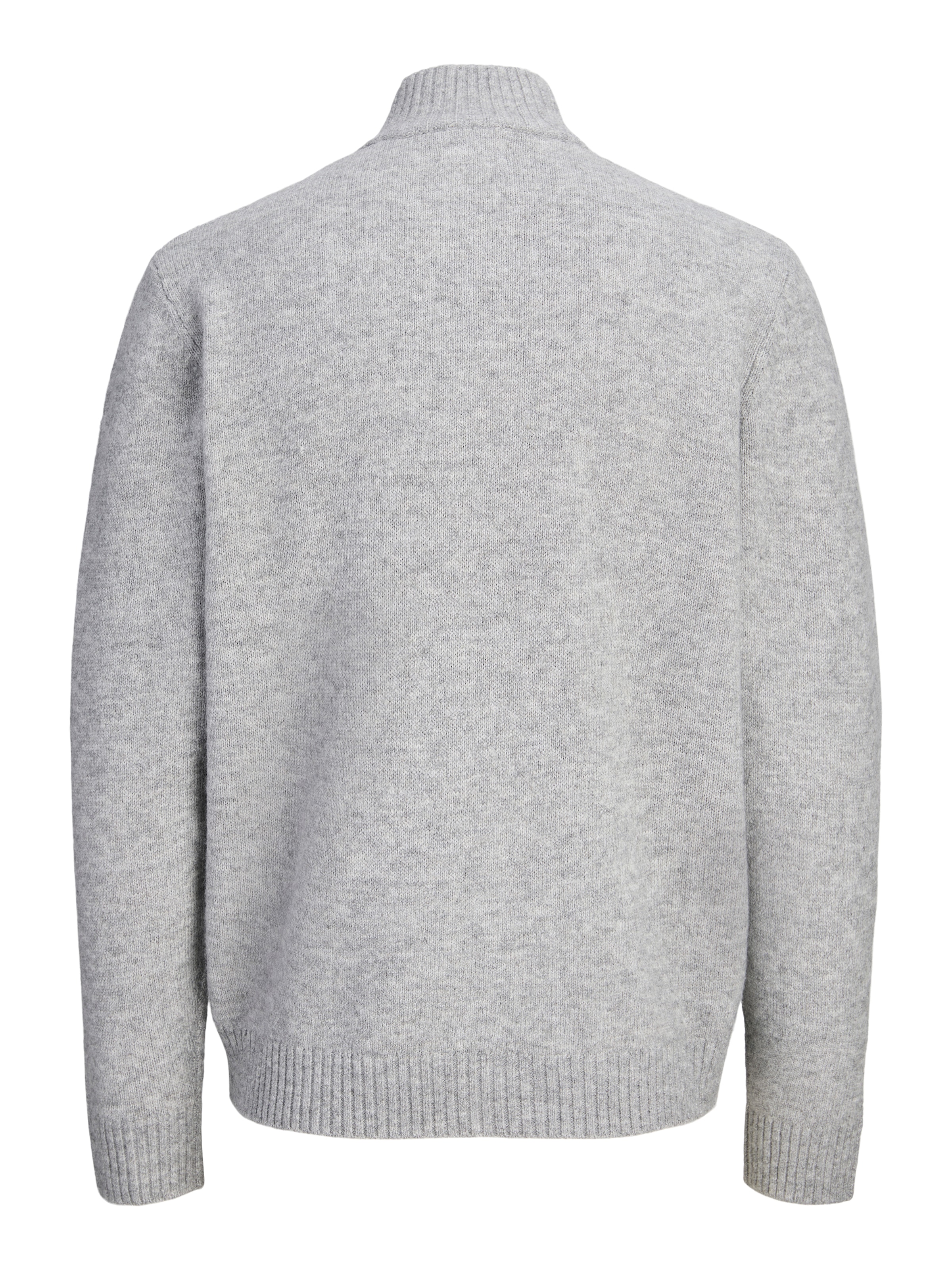 Jack & Jones PlusSize Strickjacke »JJSOHO OLLIE KNIT HIGH NECK ZIP C SN PLS« Materialmix, locker geschnitten