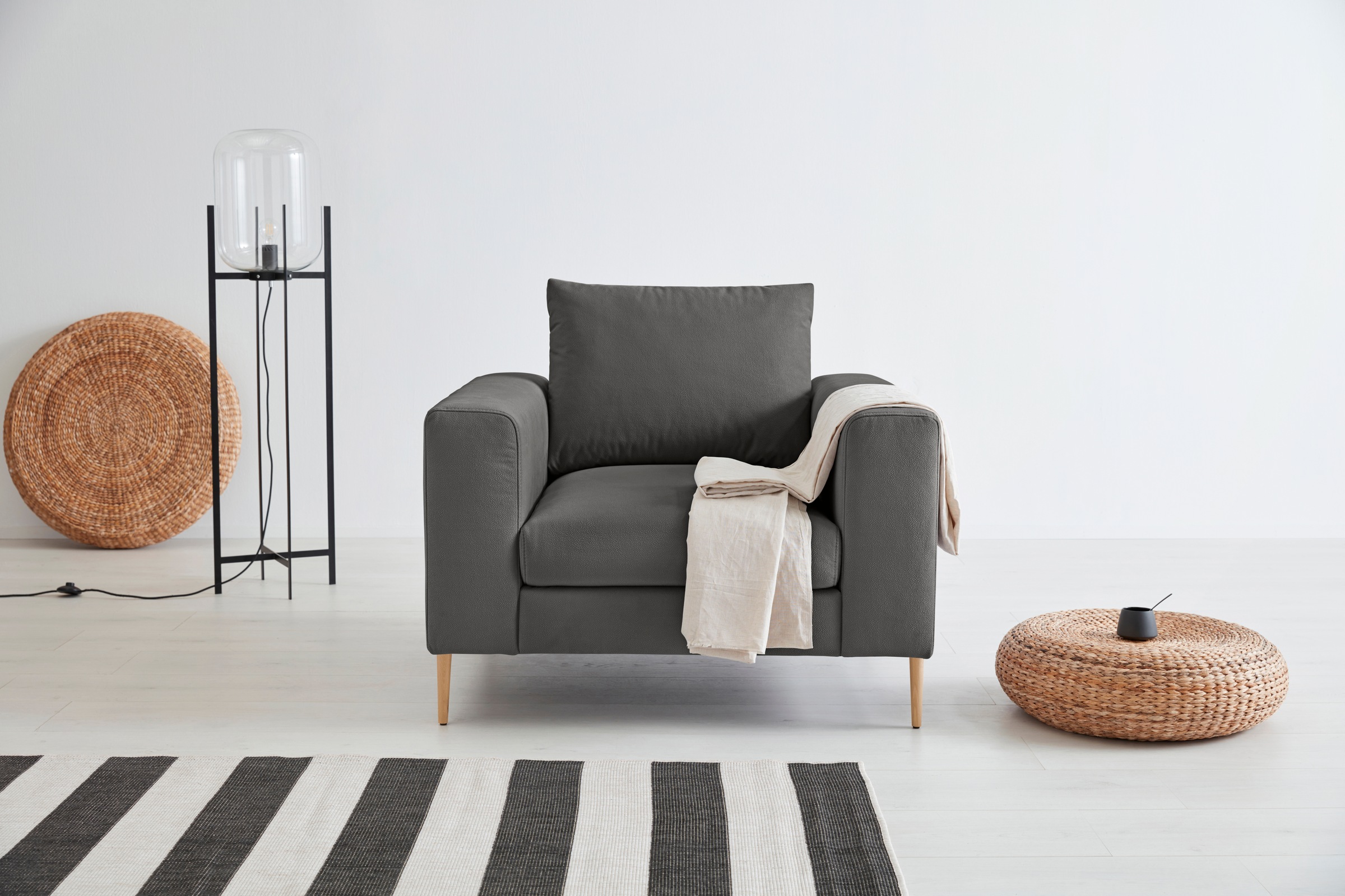OTTO products Loungesessel »Finnja«, mit Recycling-Bezug
