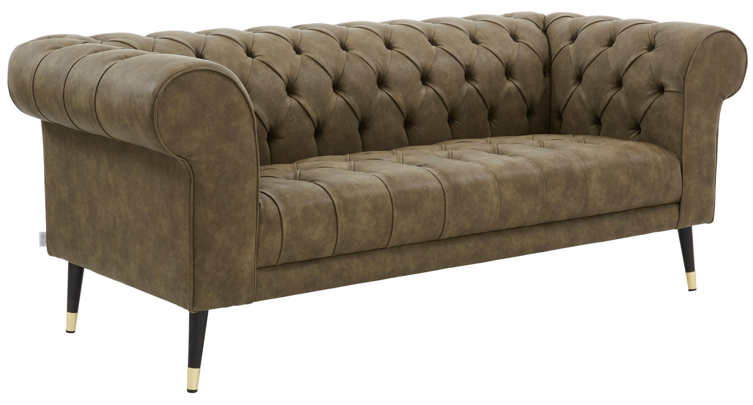 Home affaire Tinnum Chesterfield Sofa Green 195cm 2