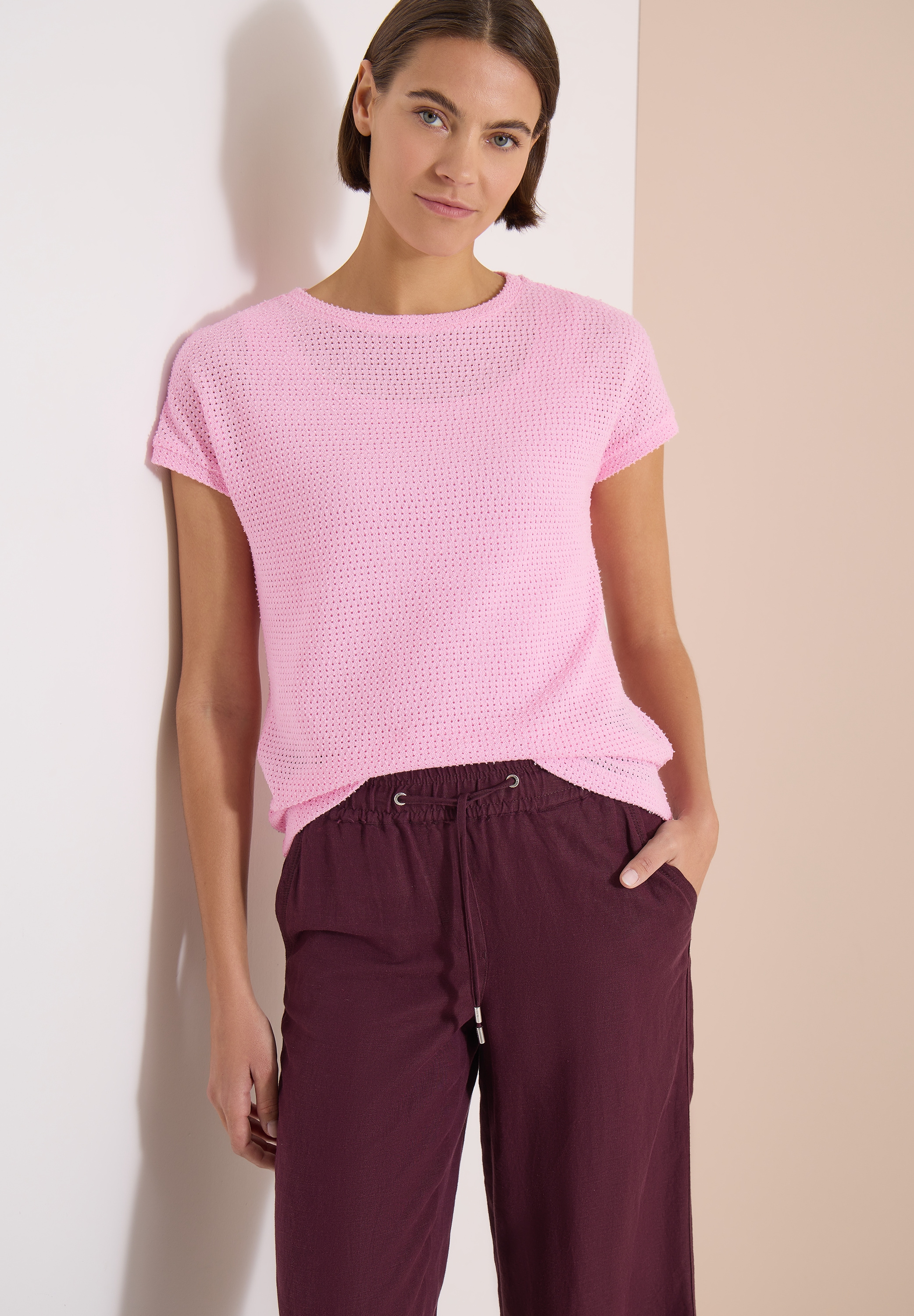 Cecil T-Shirt mit U-Boot-Ausschnitt