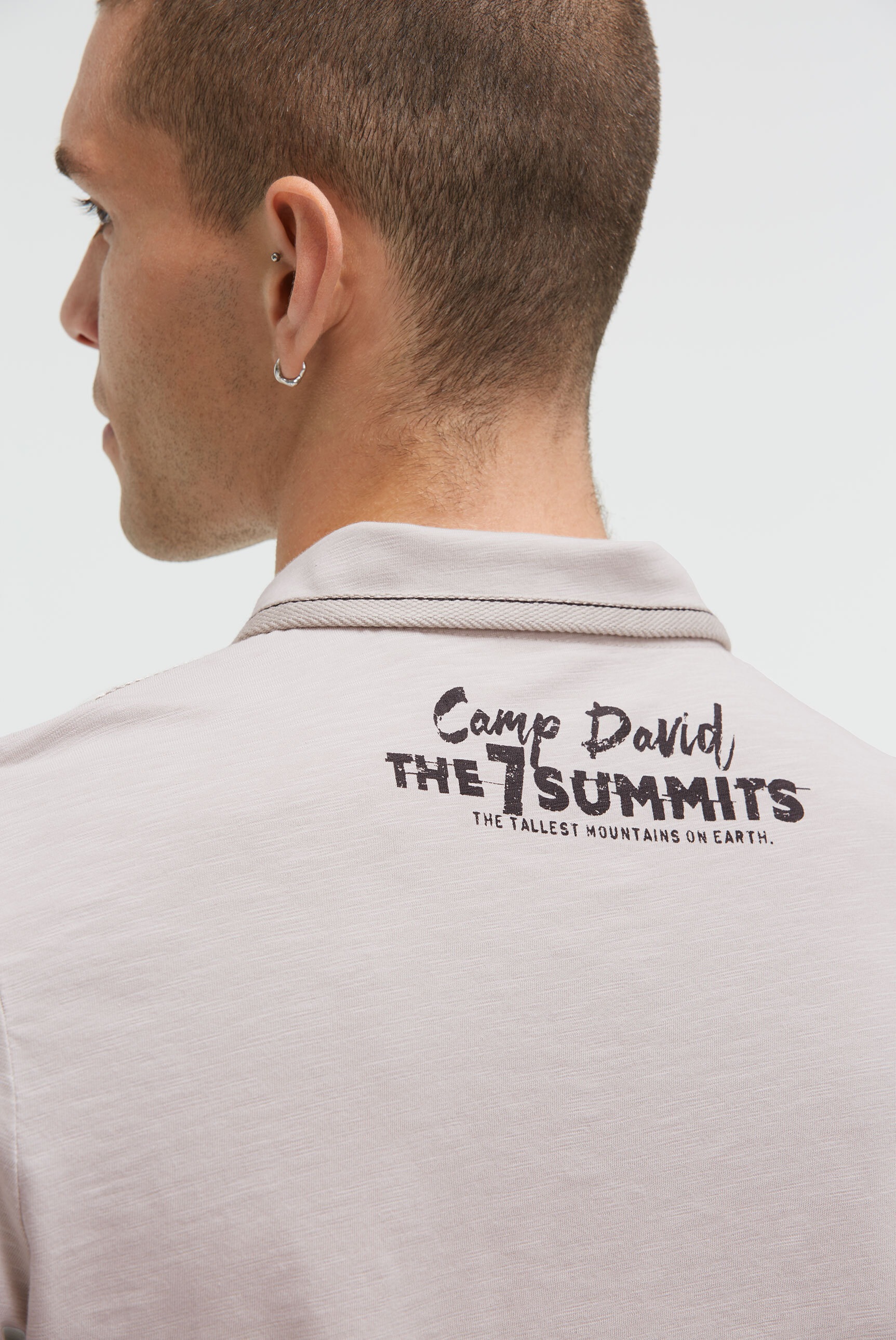 CAMP DAVID Poloshirt mit Seitenschlitze