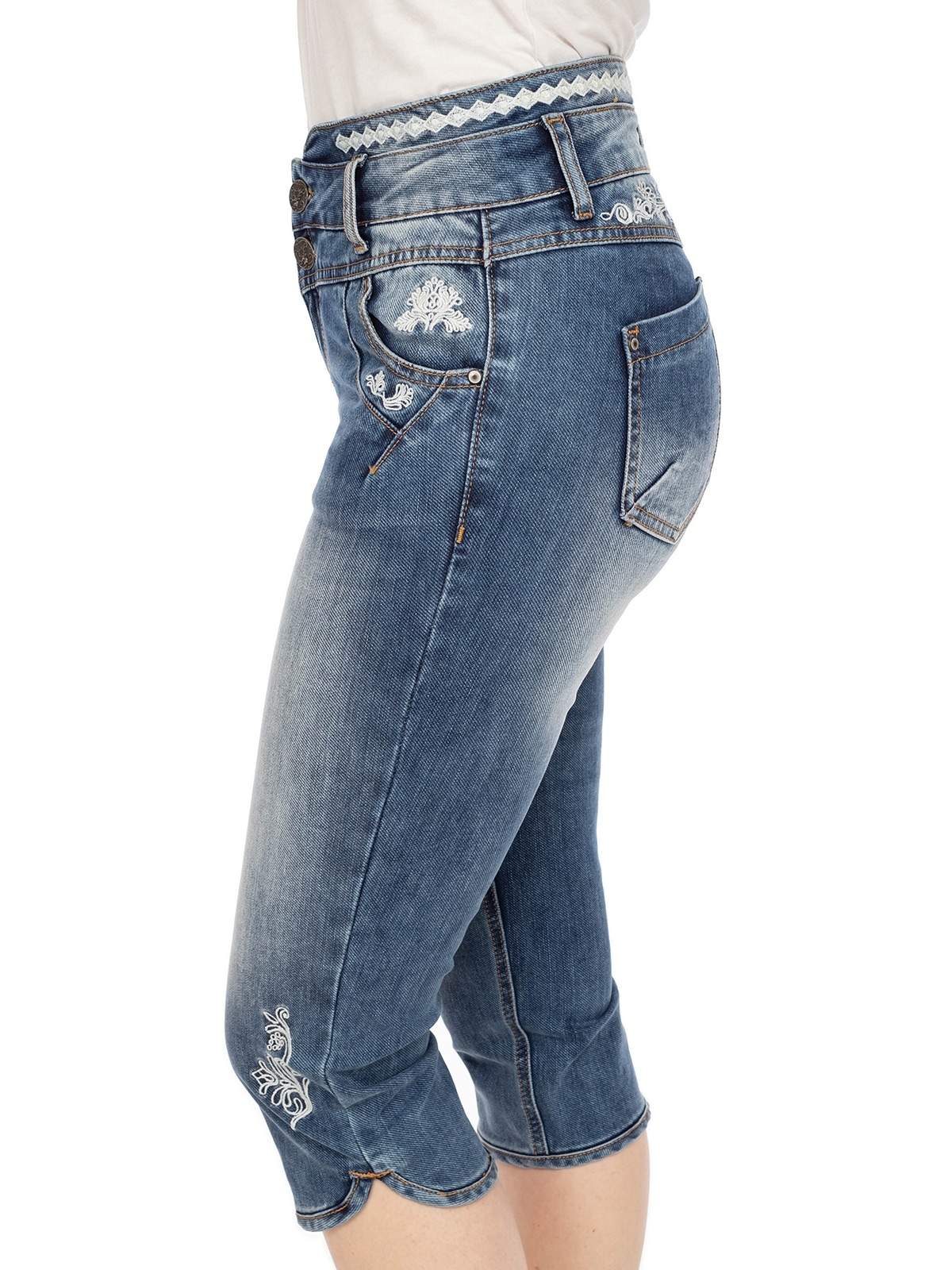 Hangowear Trachtenhose »Jeanshose YONNA-KNIEBUND«