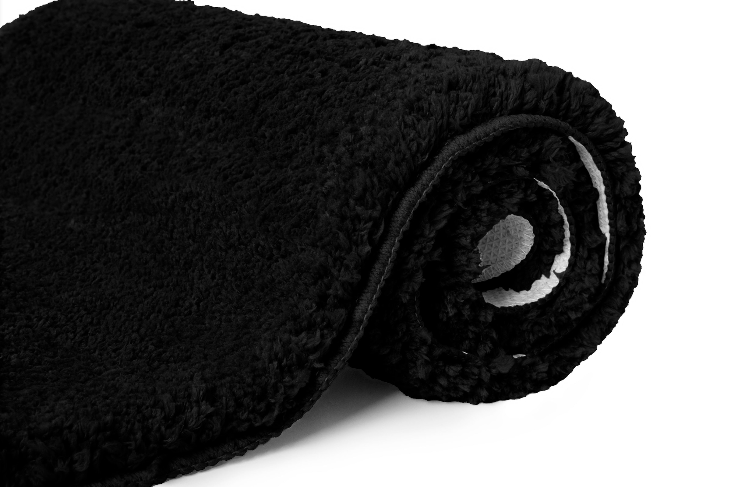 my home Badematte »Sanremo, Badvorleger, Badezimmer Teppich, sehr weich«, rutschhemmend beschichtet, fußbodenheizungsgeeignet-schnell trocknend, Badteppich, unifarben, rechteckig, rund & als 3-tlg. Set erhältlich