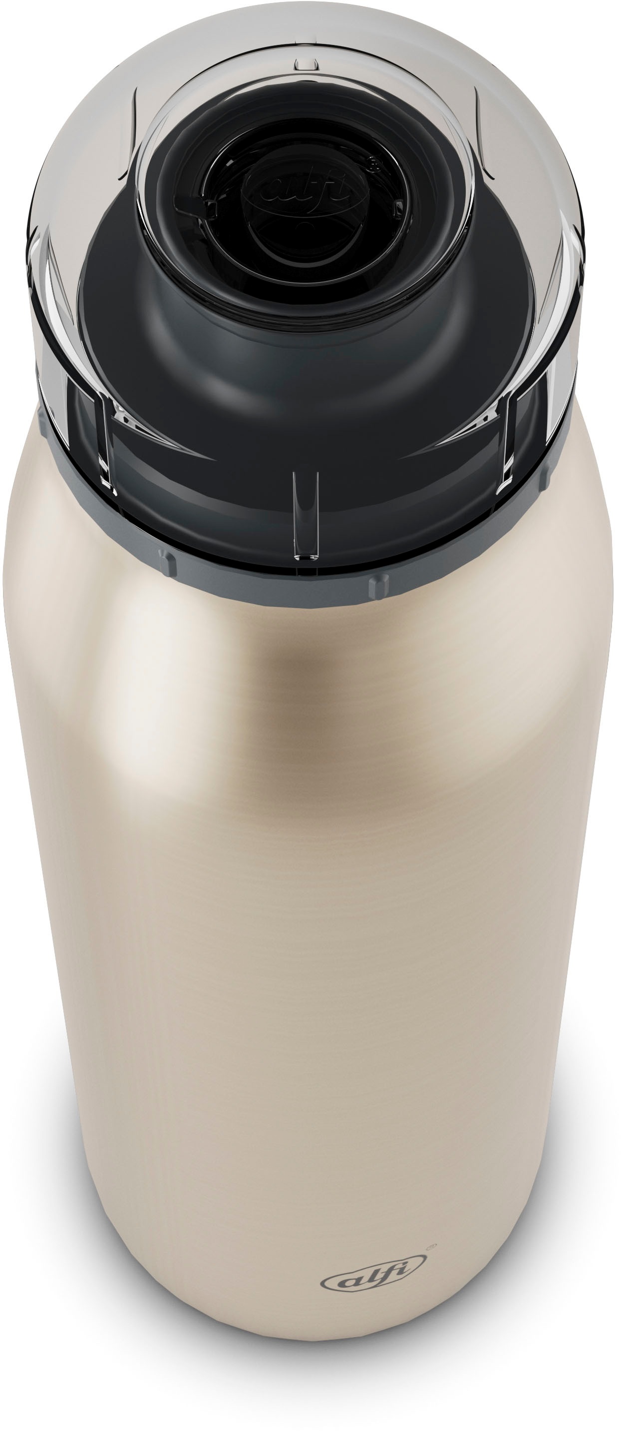Alfi Isolierflasche »ISO BOTTLE, Edelstahlkörper, spülmaschinenfest«, (1 tlg.), 0,5l, 12h heiß & 24h kalt, Trinköffnung mit konsistentem Trinkfluss