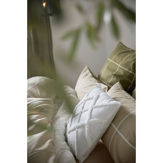 OTTO products Wendebettwäsche »Anna 2 in Gr. 135x200 oder 155x200 cm«, (2  tlg.), karierte Bettwäsche aus Bio-Baumwolle, nachhaltige Bettwäsche kaufen  | BAUR