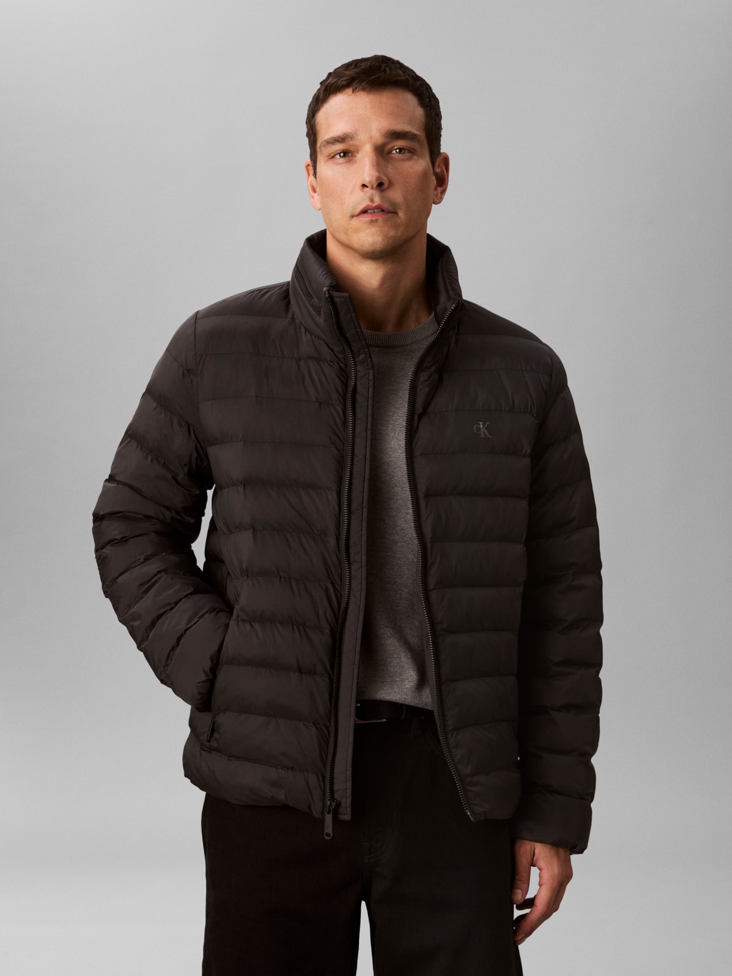 Calvin Klein Jeans Steppjacke "LS NYLN MD WT HDD F" mit Kapuze Regular fit günstig online kaufen