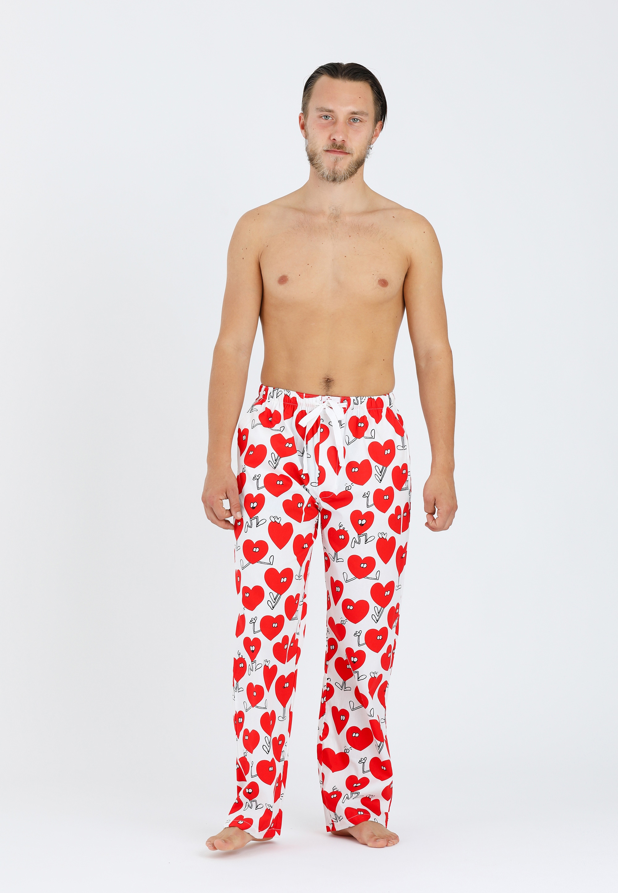 Stoffhose »Pants Valentines«, mit Herz Print