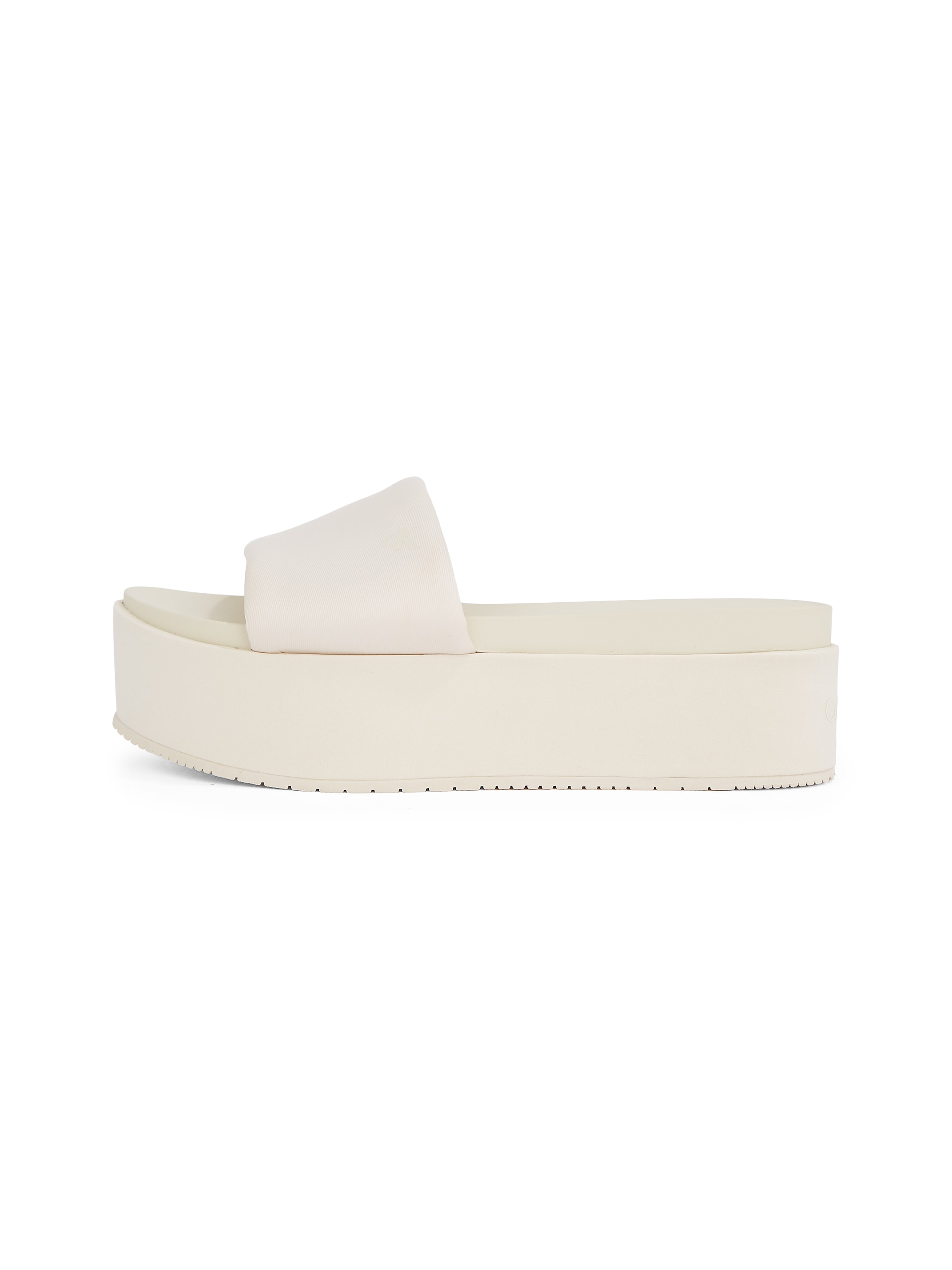 Calvin Klein Jeans Pantolette »FLATFORM SANDAL SLIDE IN NYLON«, Poolslides, Sommerschuh, Strandschuh, Plateausohle, zum Schlupfen