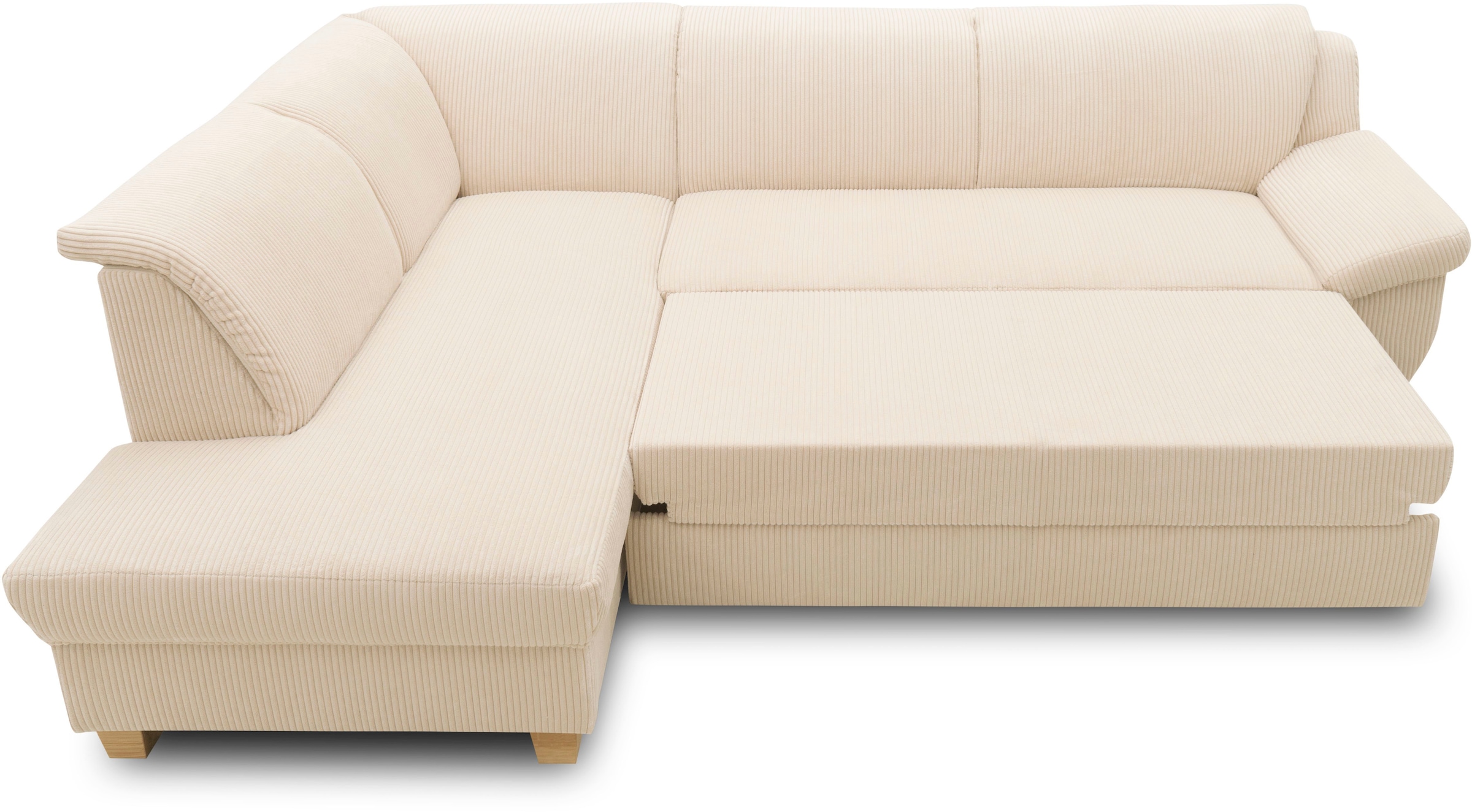 Home affaire Ecksofa »Yesterday Sitzbelastung 140 kg, L-Form«, wahlweise mit Bettfunktion, auch in Cord