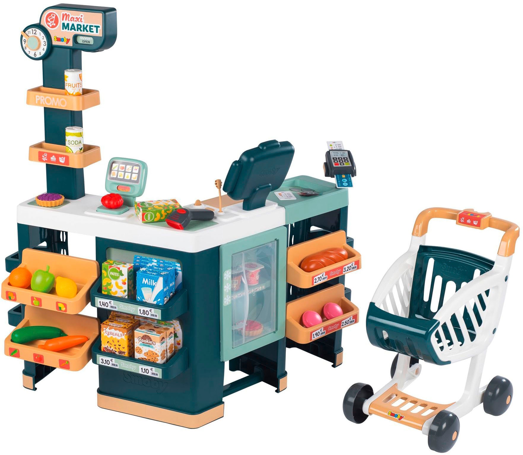 Kaufladen »Supermarkt Maxi mit Einkaufswagen«, mit Sound- und Lichteffekten; Made in...