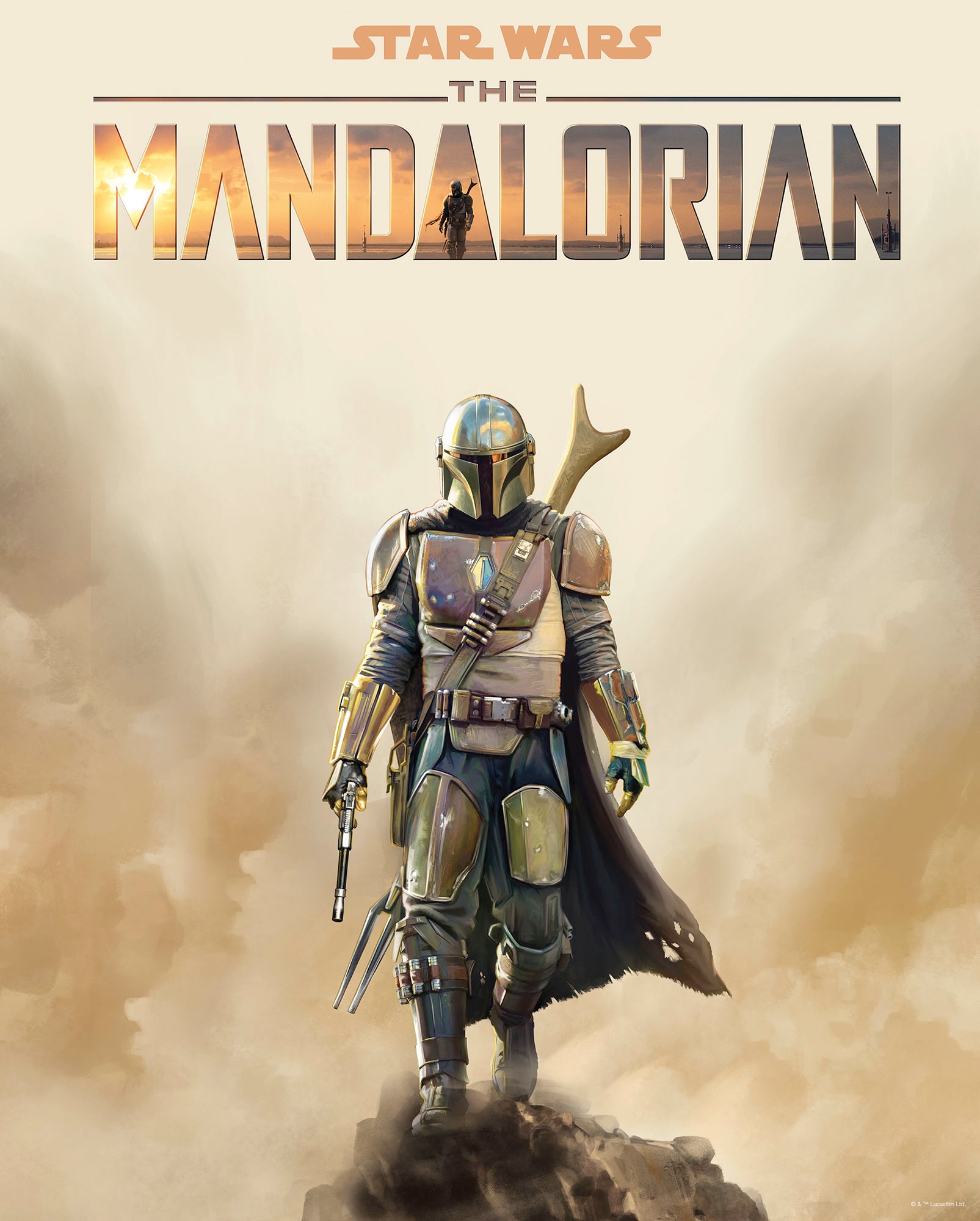 Komar Wandbild "Mandalorian Movie Poster", Disney-Star Wars, (1 St.), Kinde günstig online kaufen