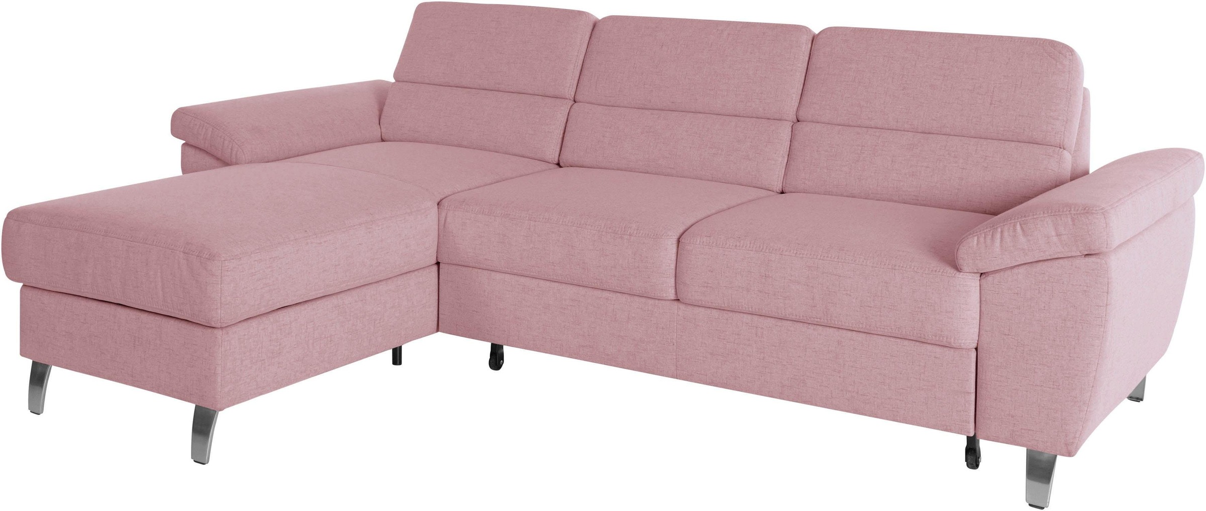 sit&more Ecksofa "Sorano L-Form" wahlweise mit Schlaffunktion und Bettkasten