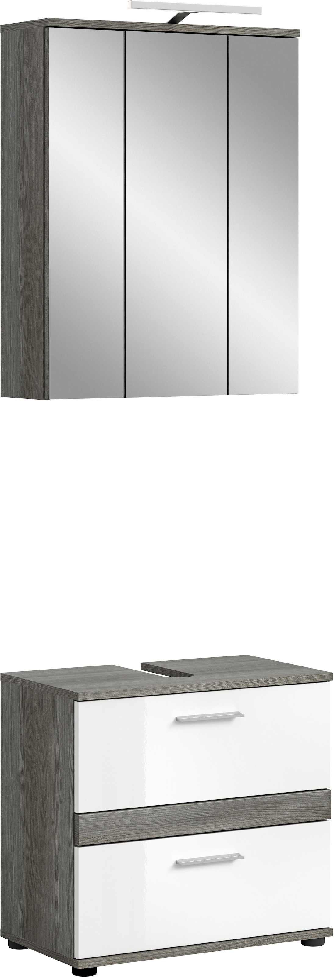welltime Badmöbel-Set "Lucca, bestehend aus: 1x Waschbeckenunterschrank & 1 günstig online kaufen