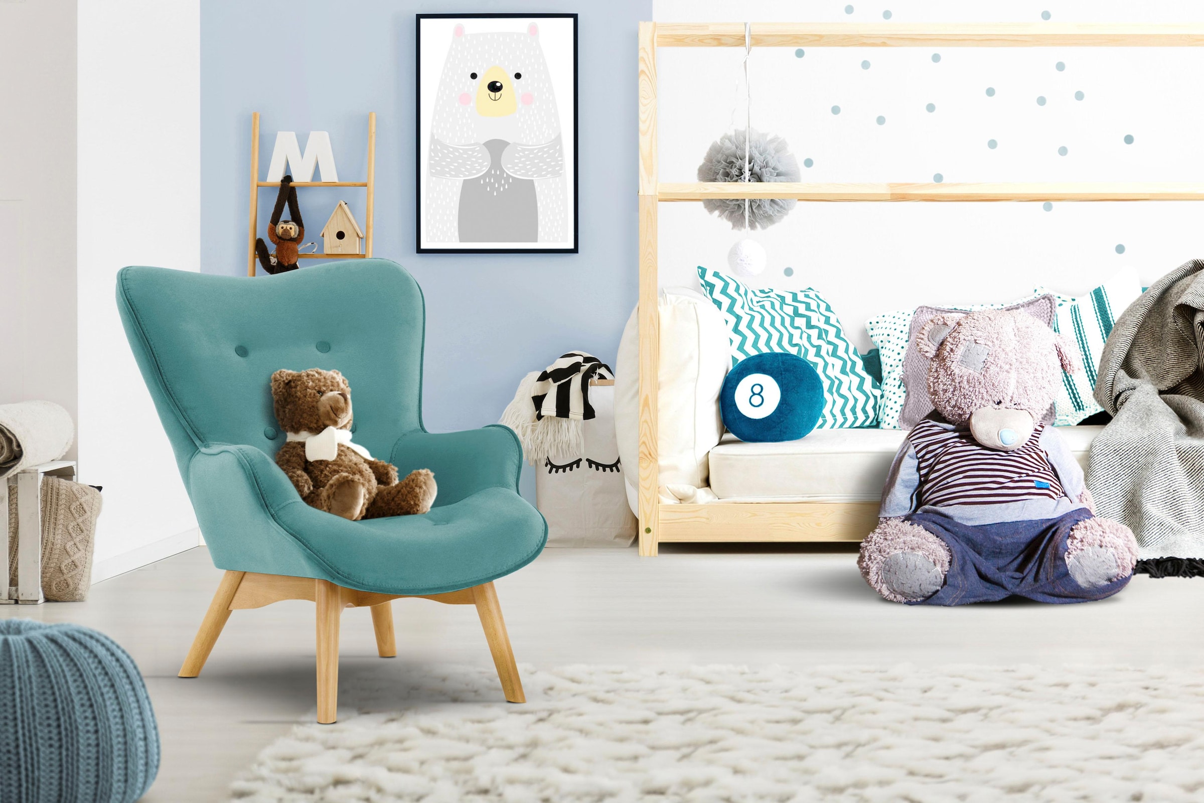 Home affaire Sessel "Duca Mini" in kleiner Ausführung für Kinder günstig online kaufen