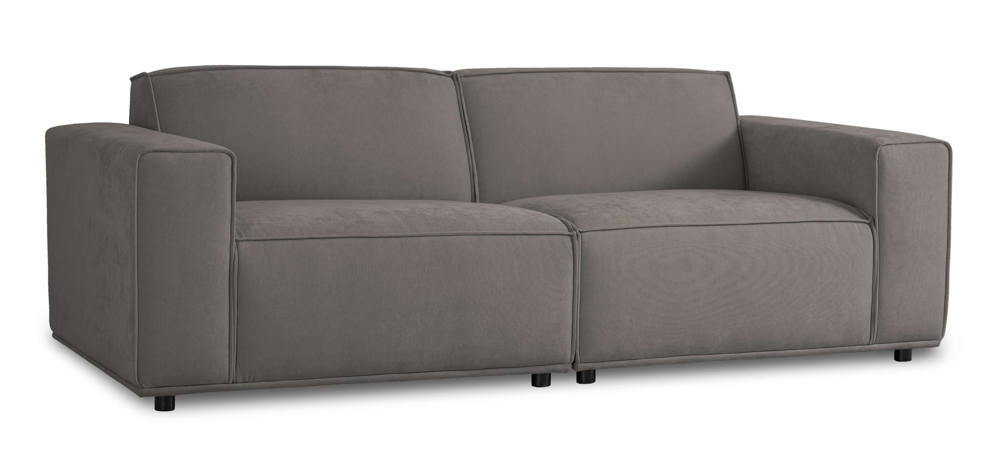 Home affaire 3-Sitzer »Avelin, 228 cm, Chenille, Struktur-Boucle«, mit Wellenunterfederung, Kedernaht, bodentief, Skandi-Design
