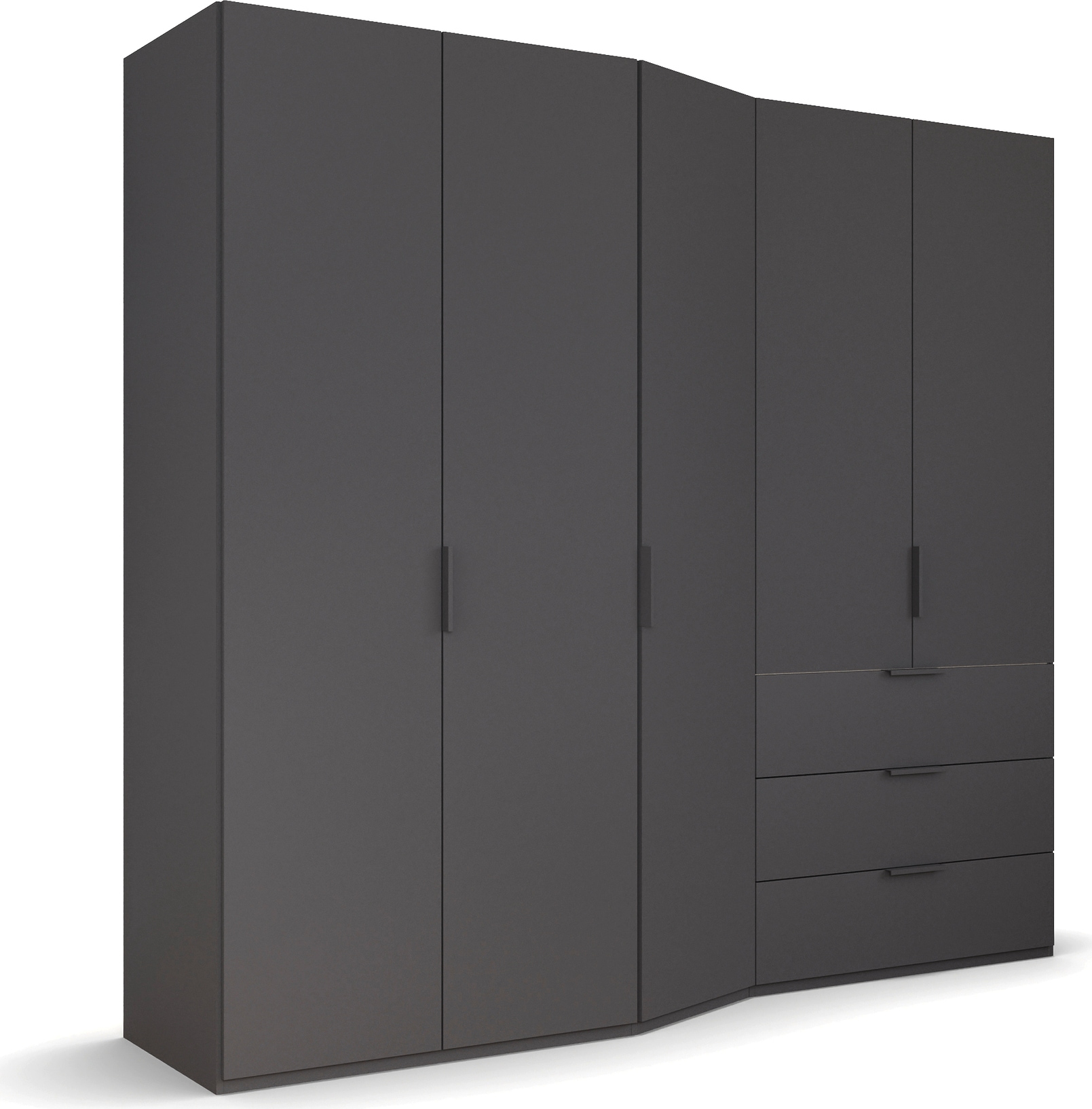rauch Drehtürenschrank "Kleiderschrank Schrank Garderobe Wäscheschrank WAVE" Breiten 247/297 cm, Höhe 222 cm, inkl. SOFT-CLOSE-FUNKTION, in 2 unterschiedlichen Tiefen, mit Soft-Close Funktion MADE IN GERMANY