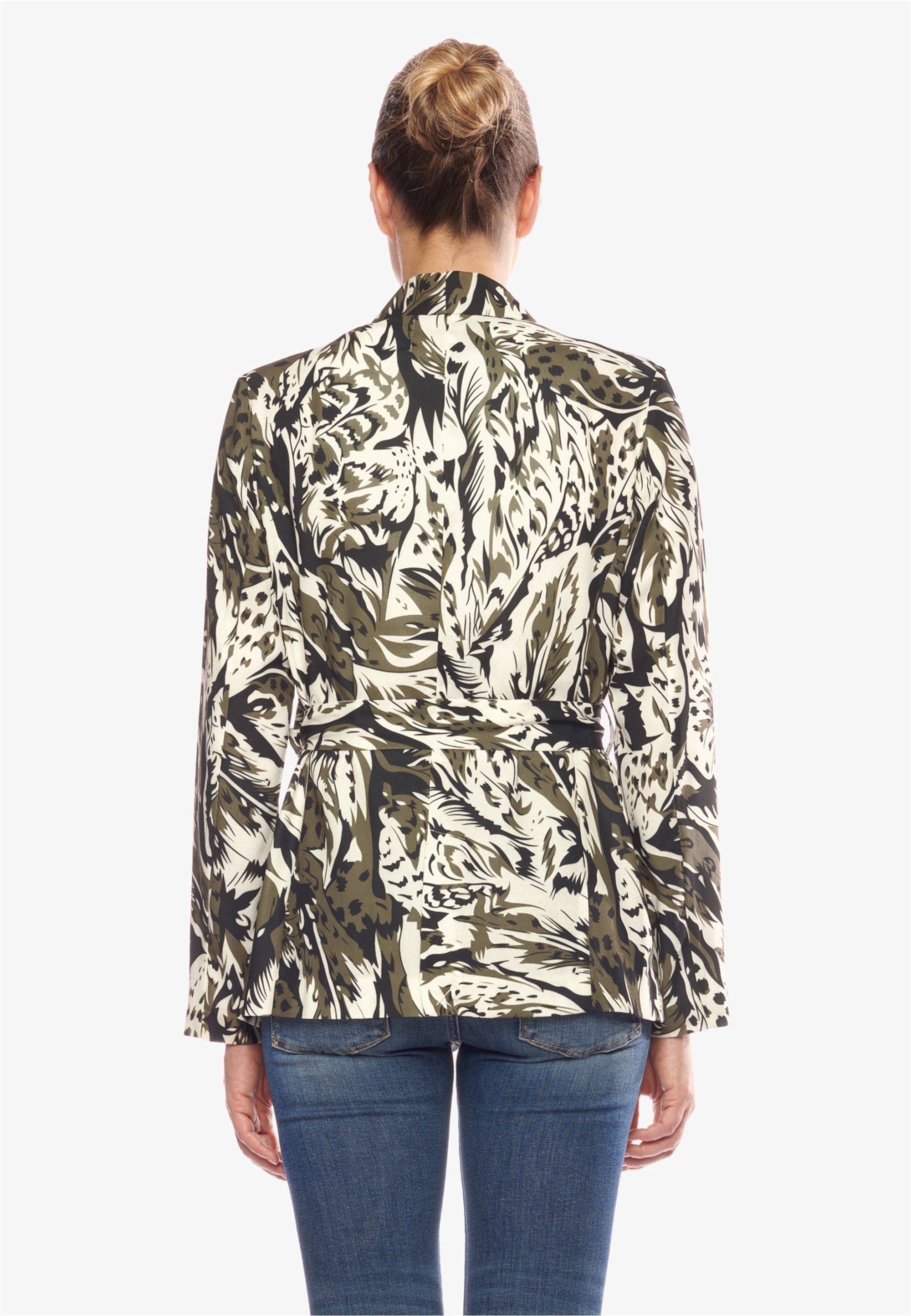 Le Temps Des Cerises Jackenblazer »VESTE FEMME SALOME(ML / JACKET WOMAN SALOME (LONG SLEEVE)«, mit stilvollem Allover-Print