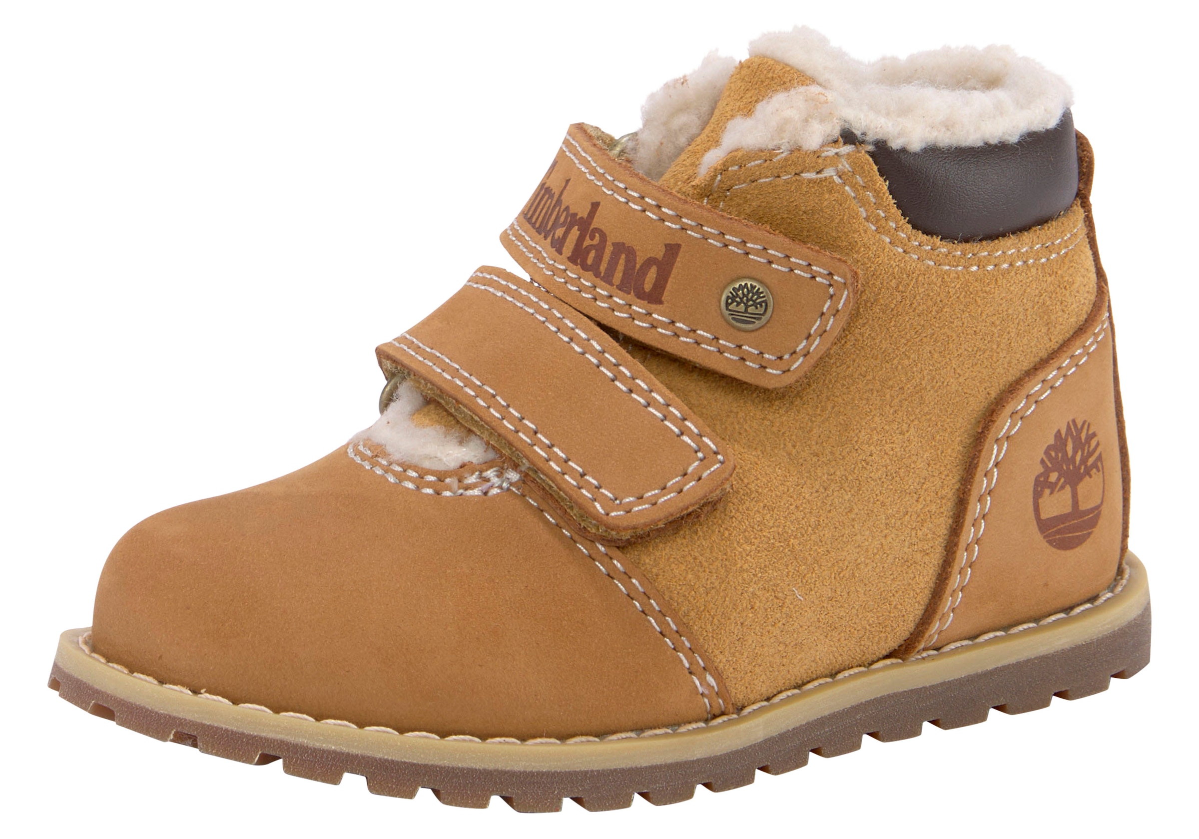 Timberland Klettboot "POKEY PINE MID WARM LINED HOOK & LOOP BOOT", Winterstiefel, Winterboots, Snowboots, Winterschuhe, 