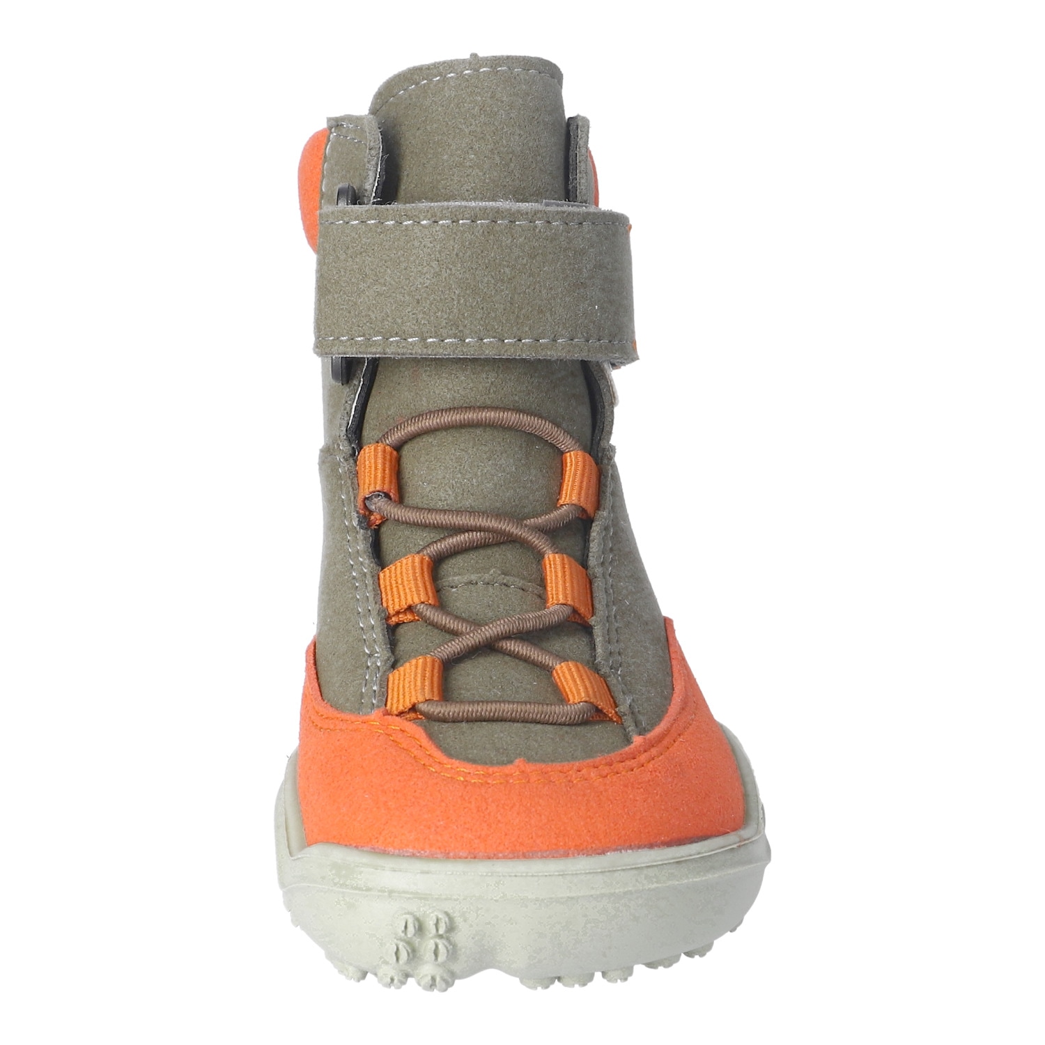 qnuffs Barfußschuh »KIEFER«  Klettboots mit Namensschild, in veganer Verarbeitung