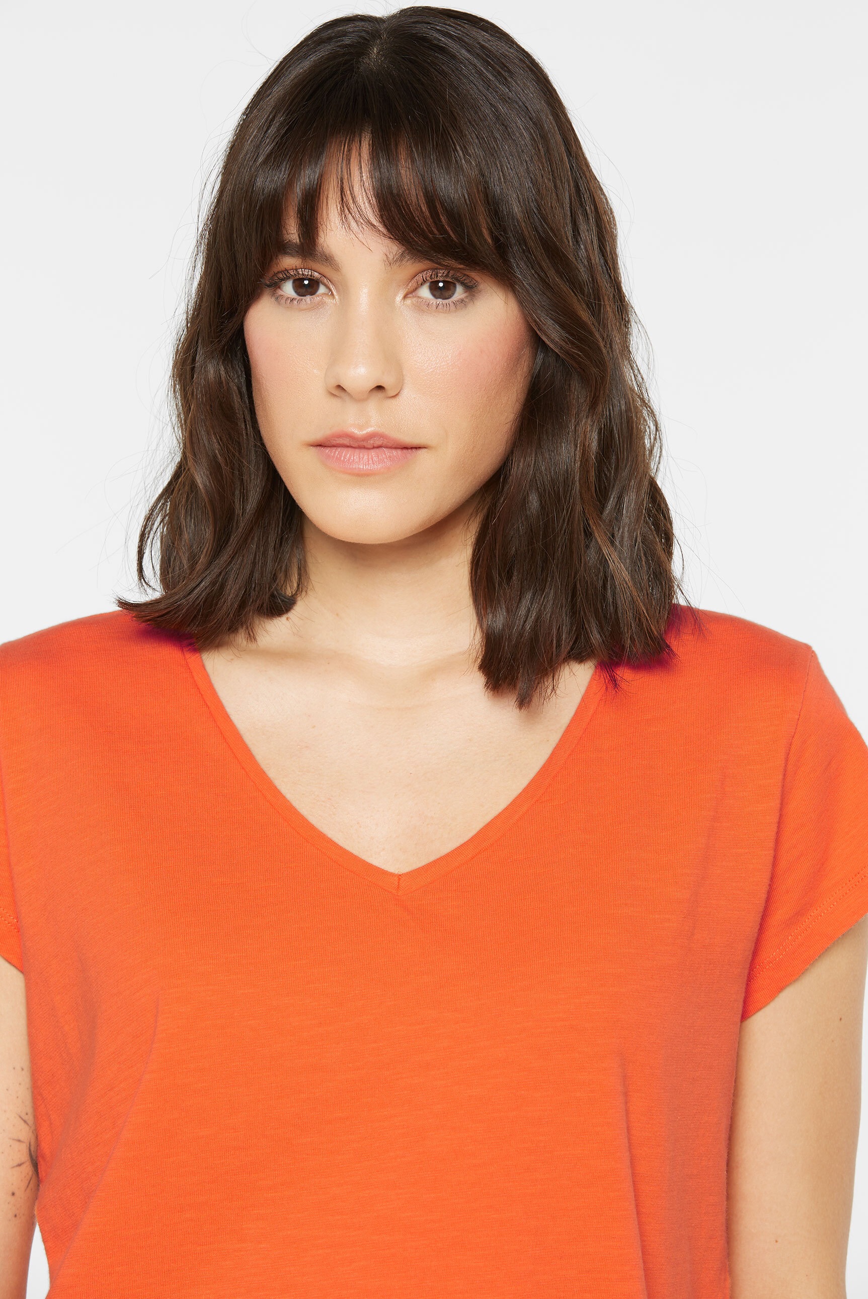 SENSES.THE LABEL V-Shirt, aus Baumwolle