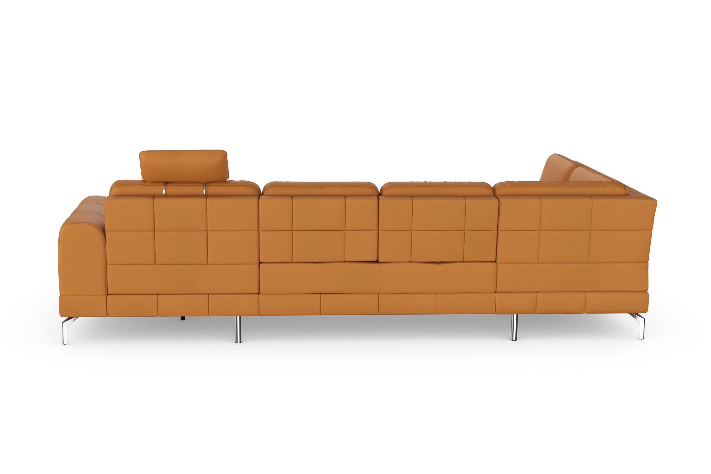 sit&more Wohnlandschaft »Bendigo U-Form«, inklusive Sitztiefenverstellung, Bodenfreiheit 15 cm, in 2 Fußfarben