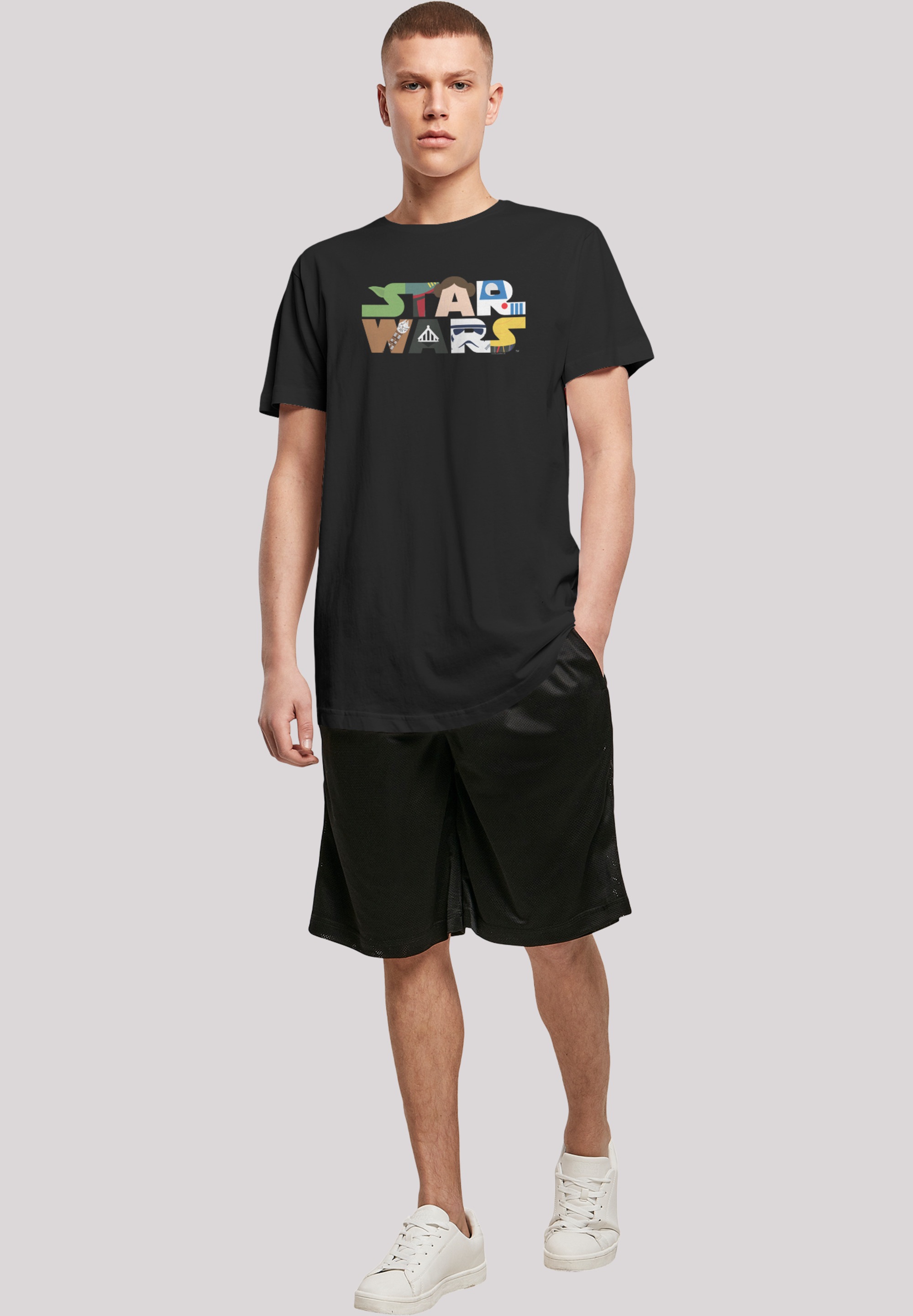 F4NT4STIC T-Shirt »Star Wars Character Logo« Print