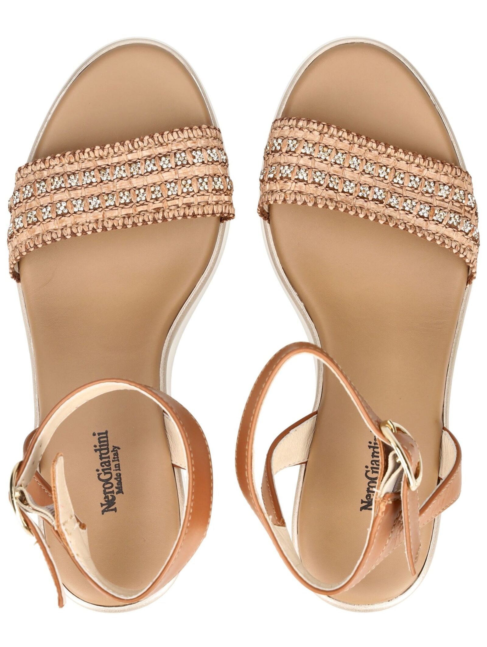 Nero Giardini Keilsandalette »Nero Giardini Sandalen Leder/Textil«