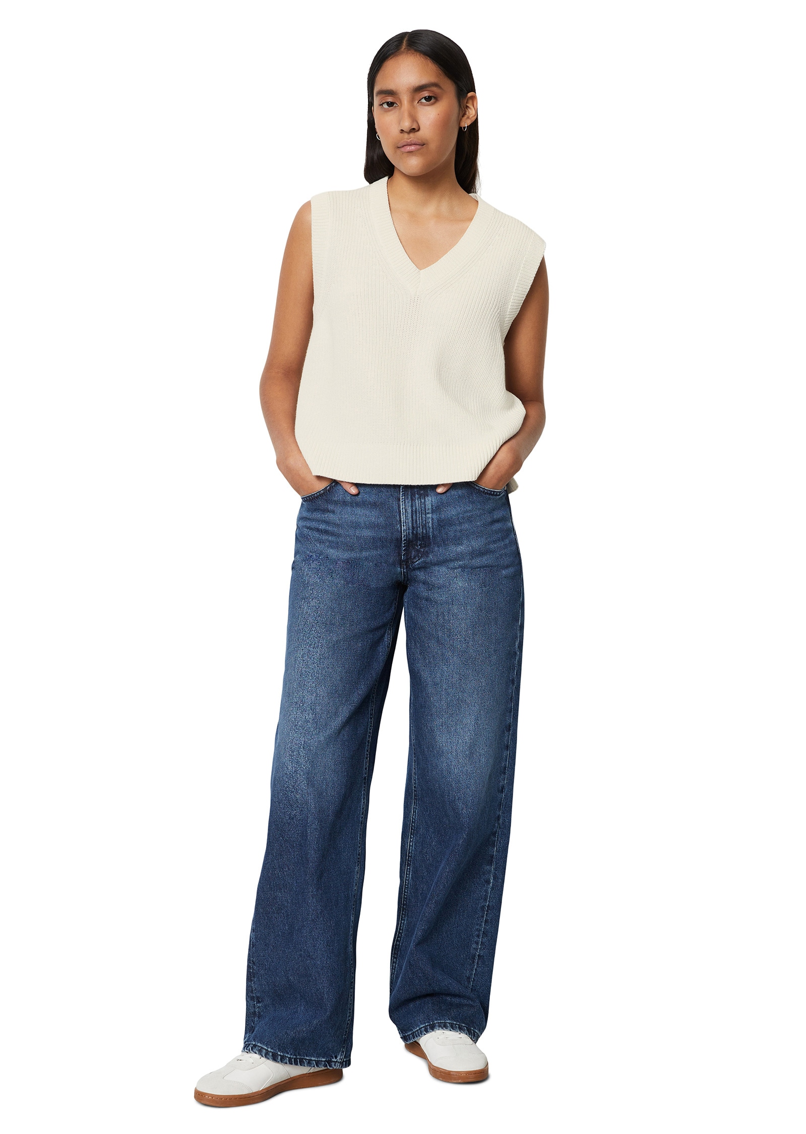 Marc O'Polo DENIM Strickpullover »aus reiner Bio-Baumwolle«