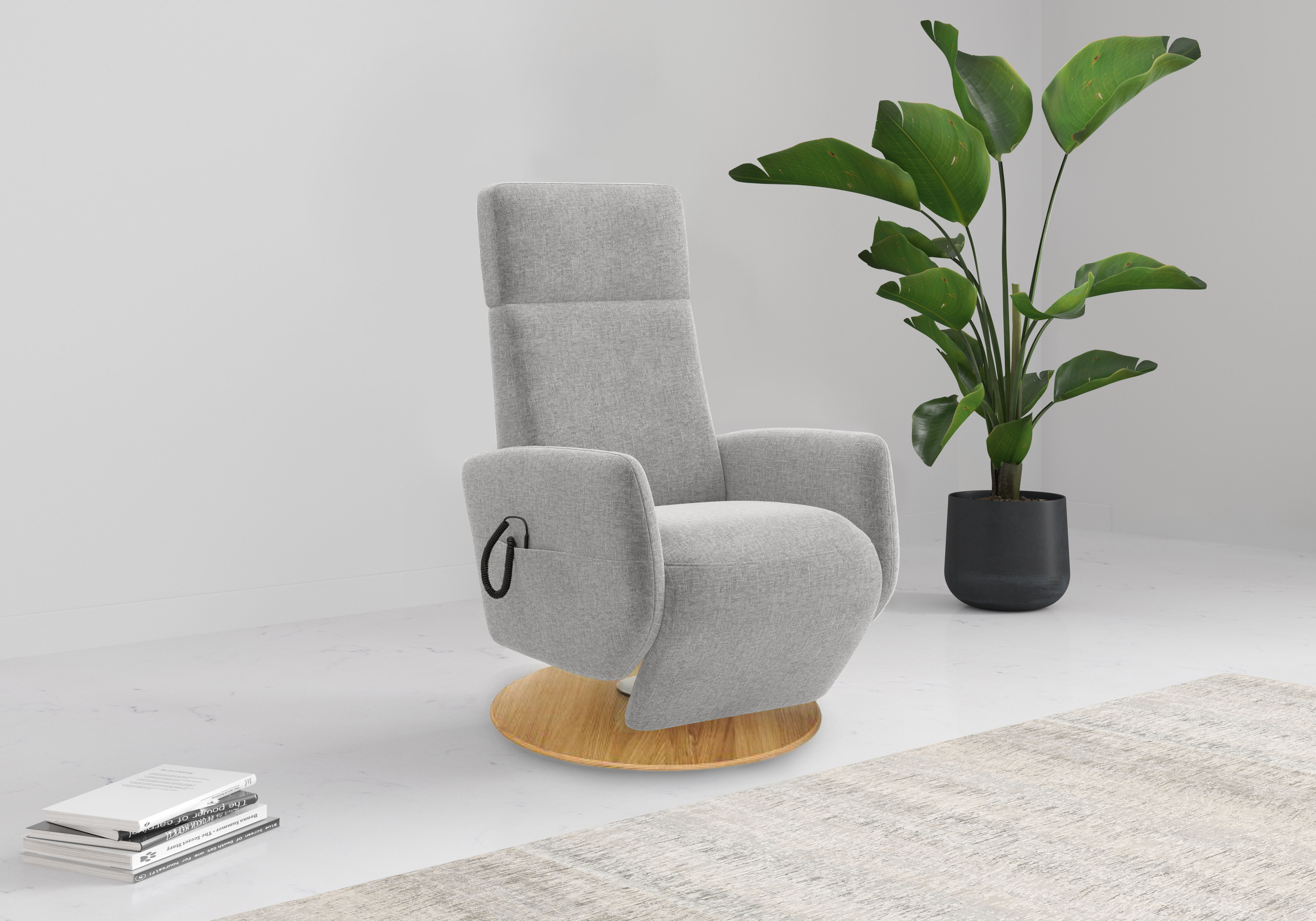 OTTO home TV-Sessel "Rochelle, inkl. Kopfteilverstellung & 360 Drehfunktion" 1 Stk. tlg. TV-Sessel mit Drehfunktion 360 Grad