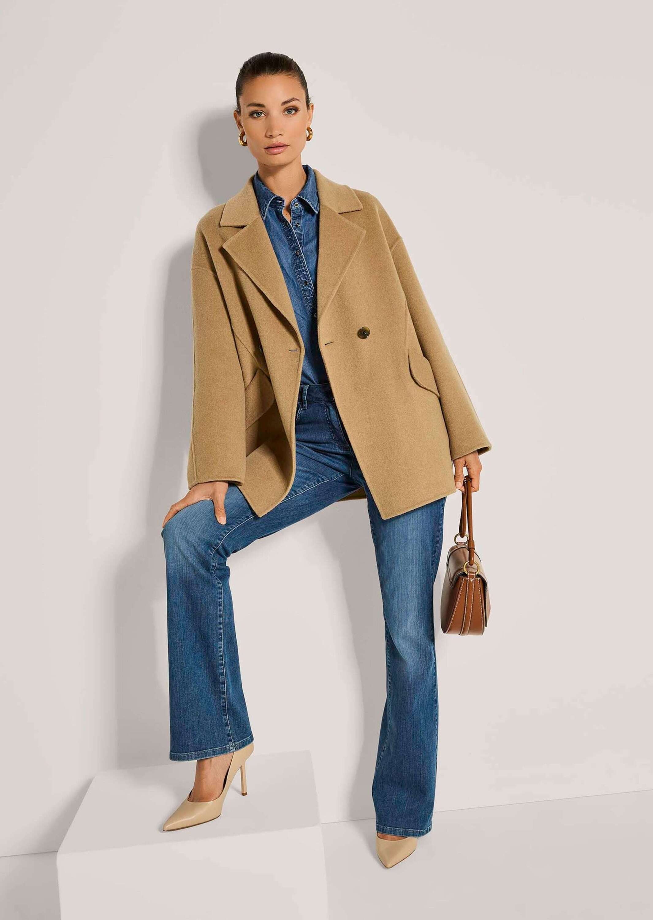 MADELEINE Kurzjacke »Mantel Eleganter Wollmantel mit Kaschmir«