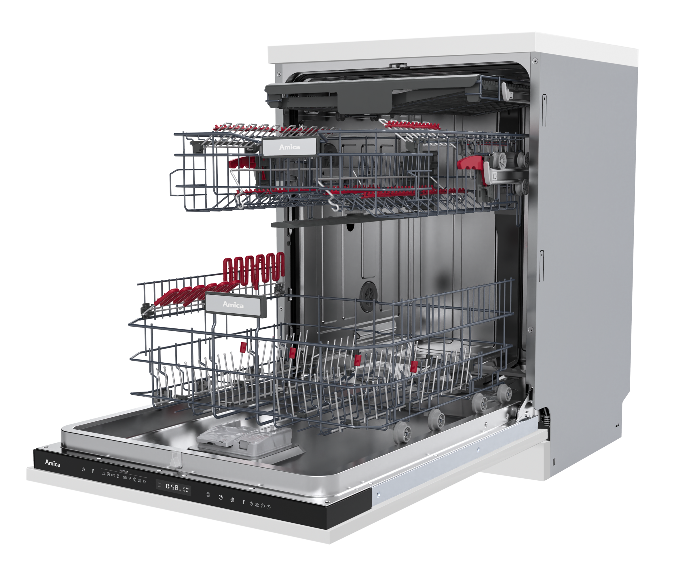 Thumbnail - Amica vollintegrierbarer Geschirrspüler "EGSPV 596 400" 9 l 16 Maßgedecke OpenDry - Türöffnung nach Programmende