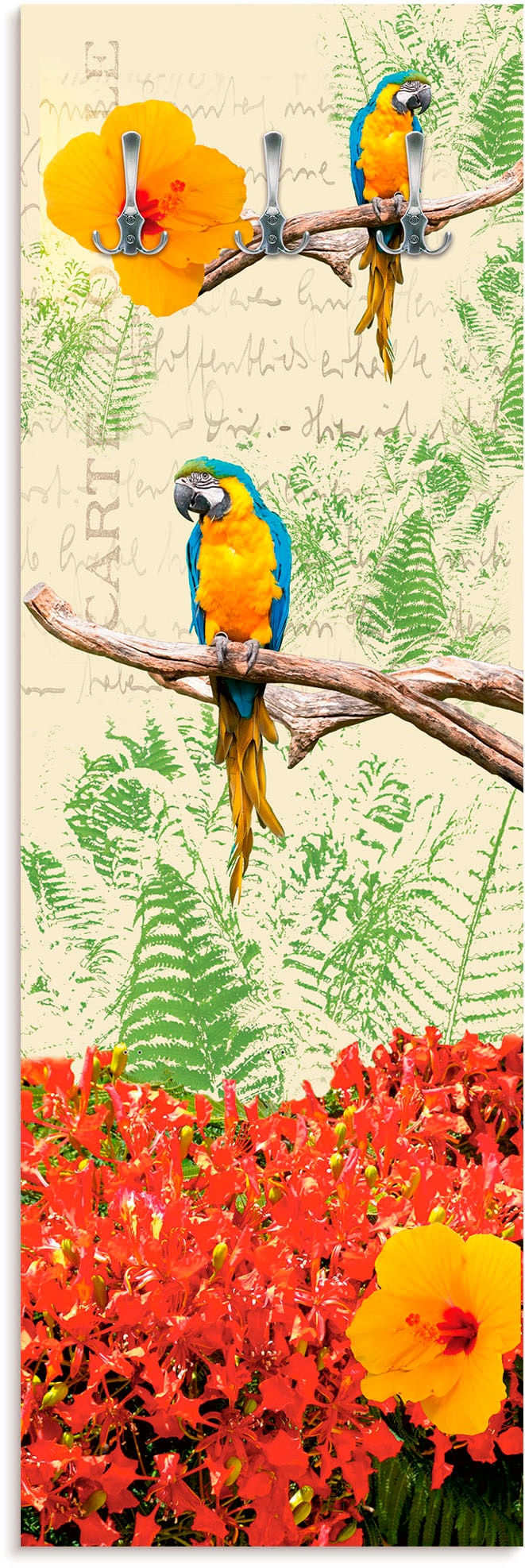 Artland Garderobenleiste »Papagei«, teilmontiert