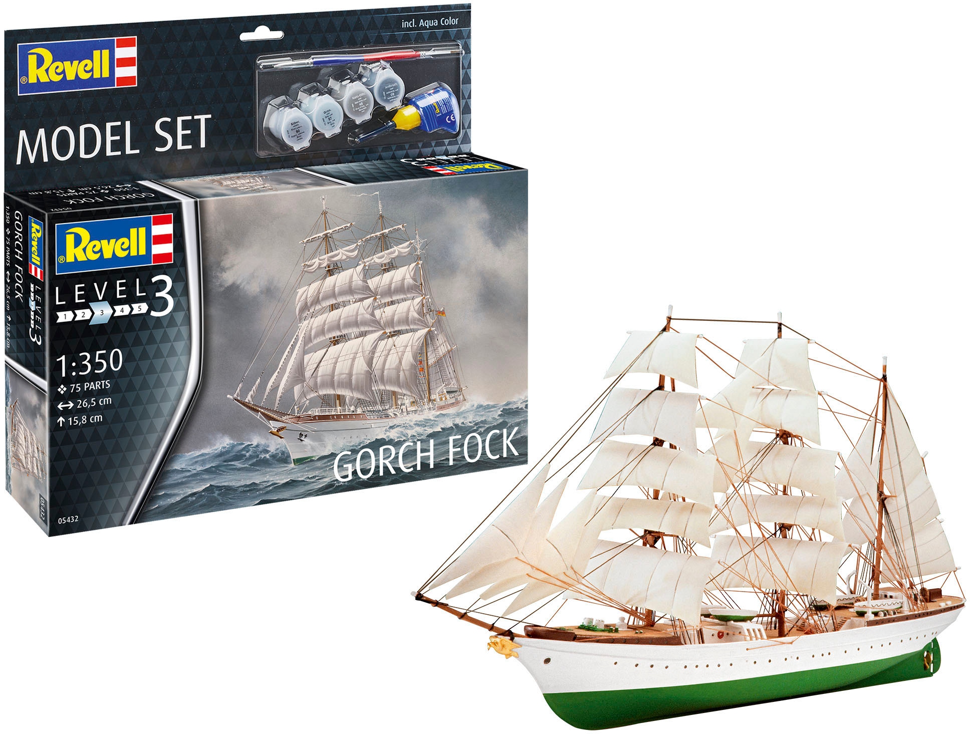 Modellbausatz »Segelschiff Gorch Fock«, 1:350