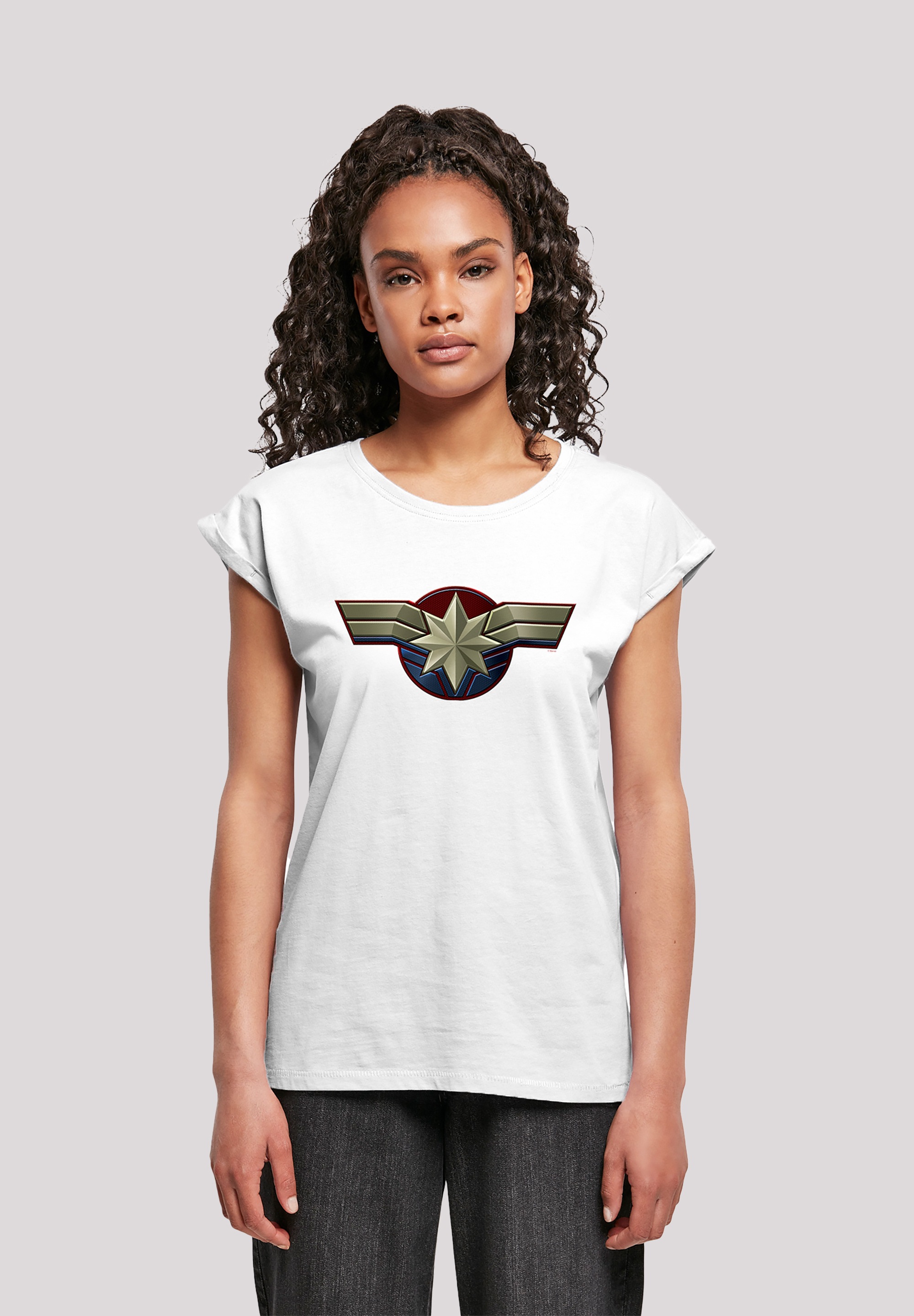 F4NT4STIC T-Shirt "Captain Marvel Chest Emblem", Damen,Premium Merch,Regula günstig online kaufen